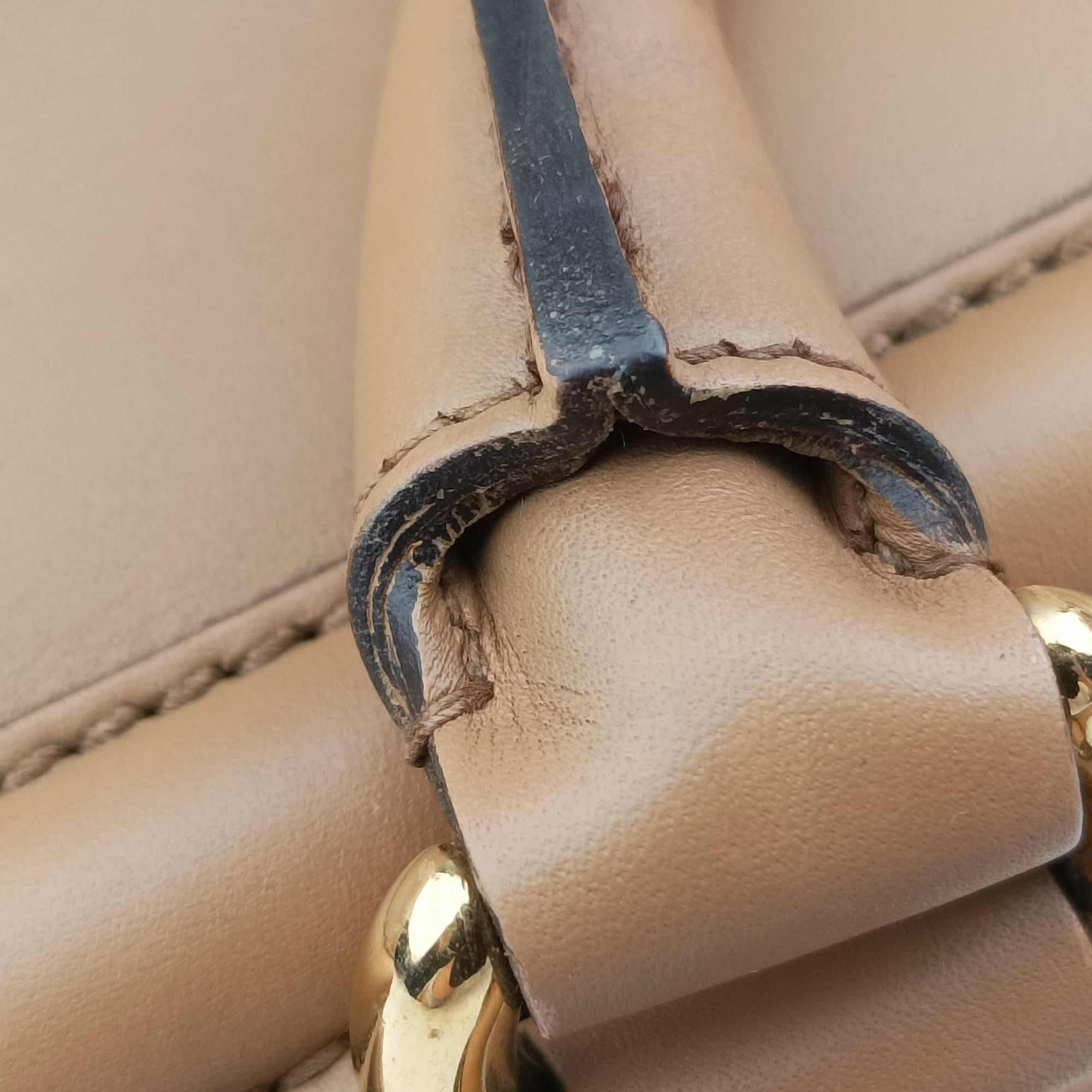 Pre-owned Gucci horse bit Brown leather 296900 handbag | stylenewstar