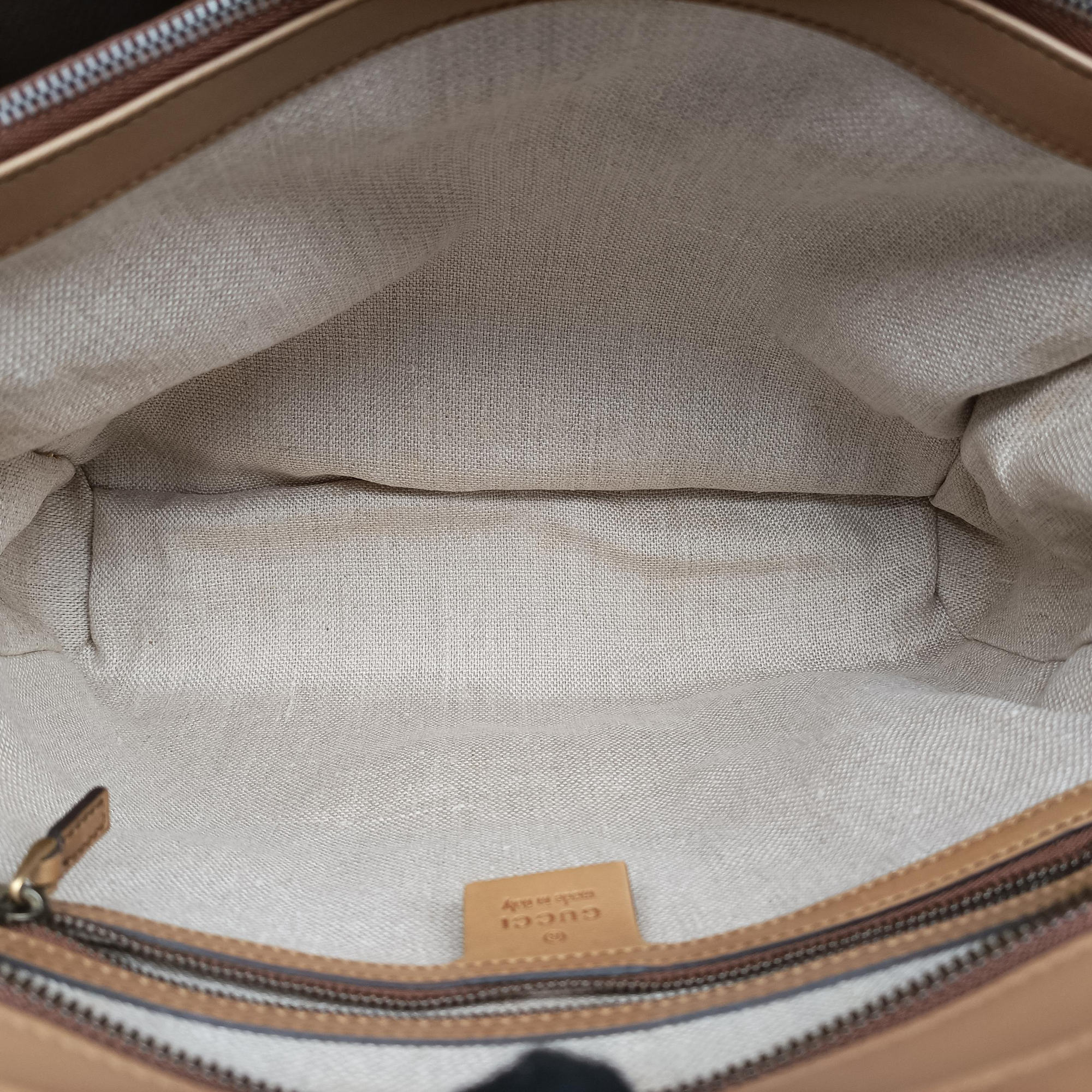 Pre-owned Gucci horse bit Brown leather 296900 handbag | stylenewstar