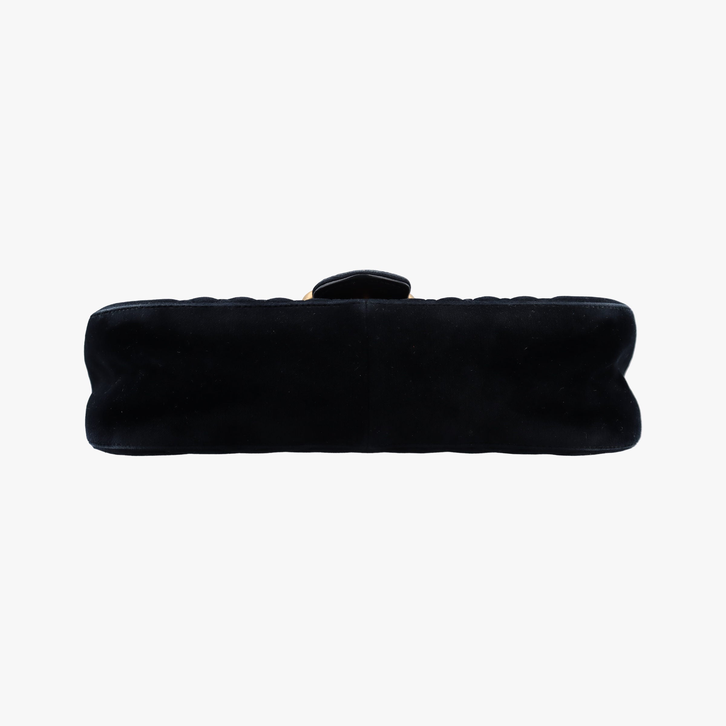 Pre-owned Gucci GG Marmont Black velour 443497 shoulderbag | stylenewstar