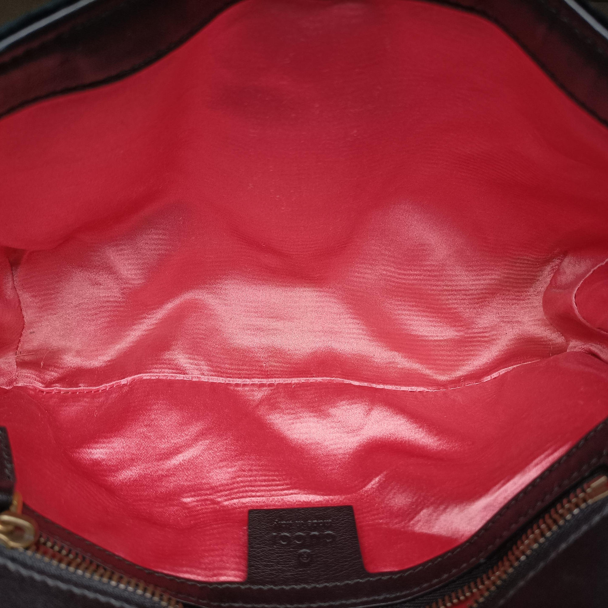 Pre-owned Gucci GG Marmont Black velour 443497 shoulderbag | stylenewstar