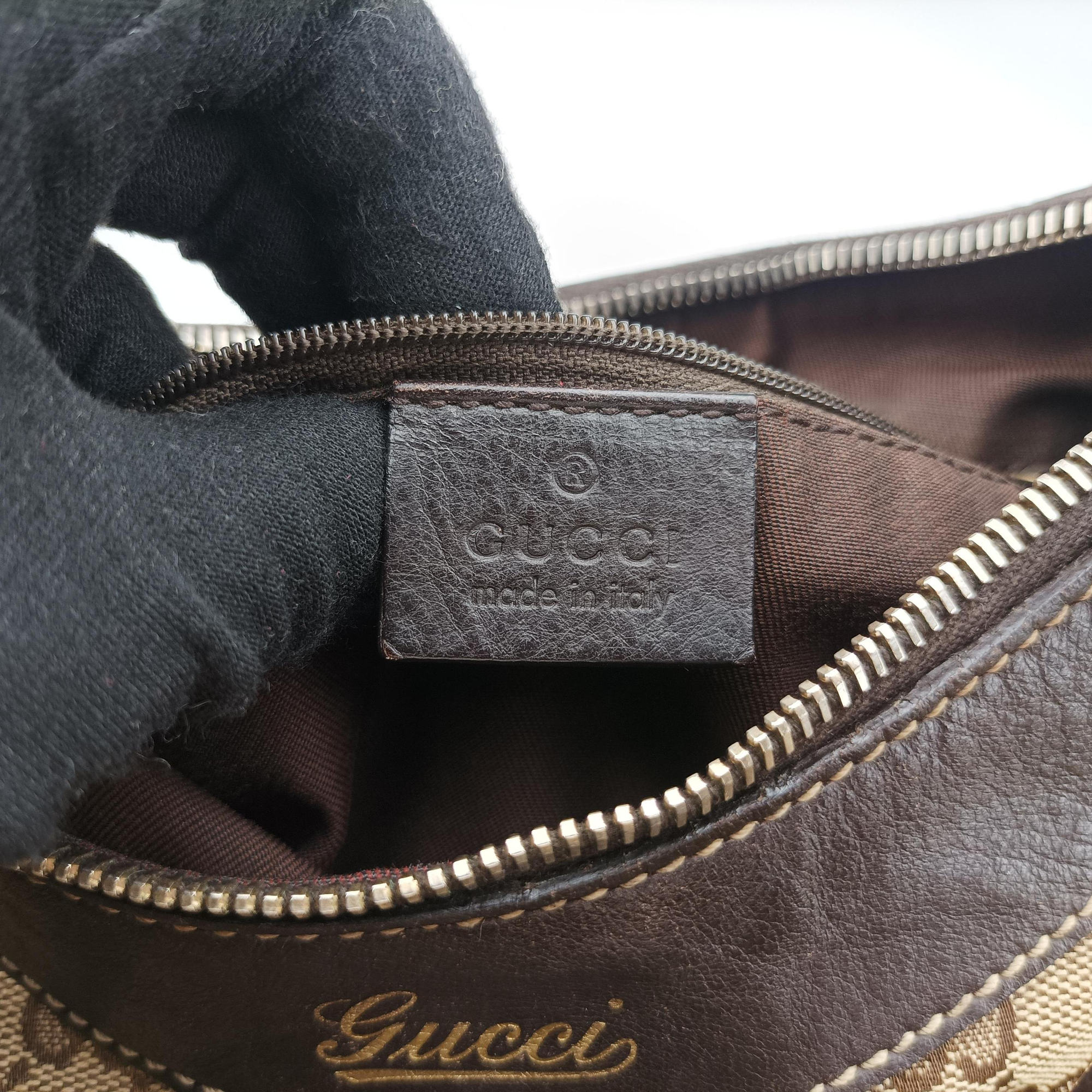 Secondhand Gucci Abbey D-ring Hobo Brown Leather×canvas 190525 shoulderbag | stylenewstar