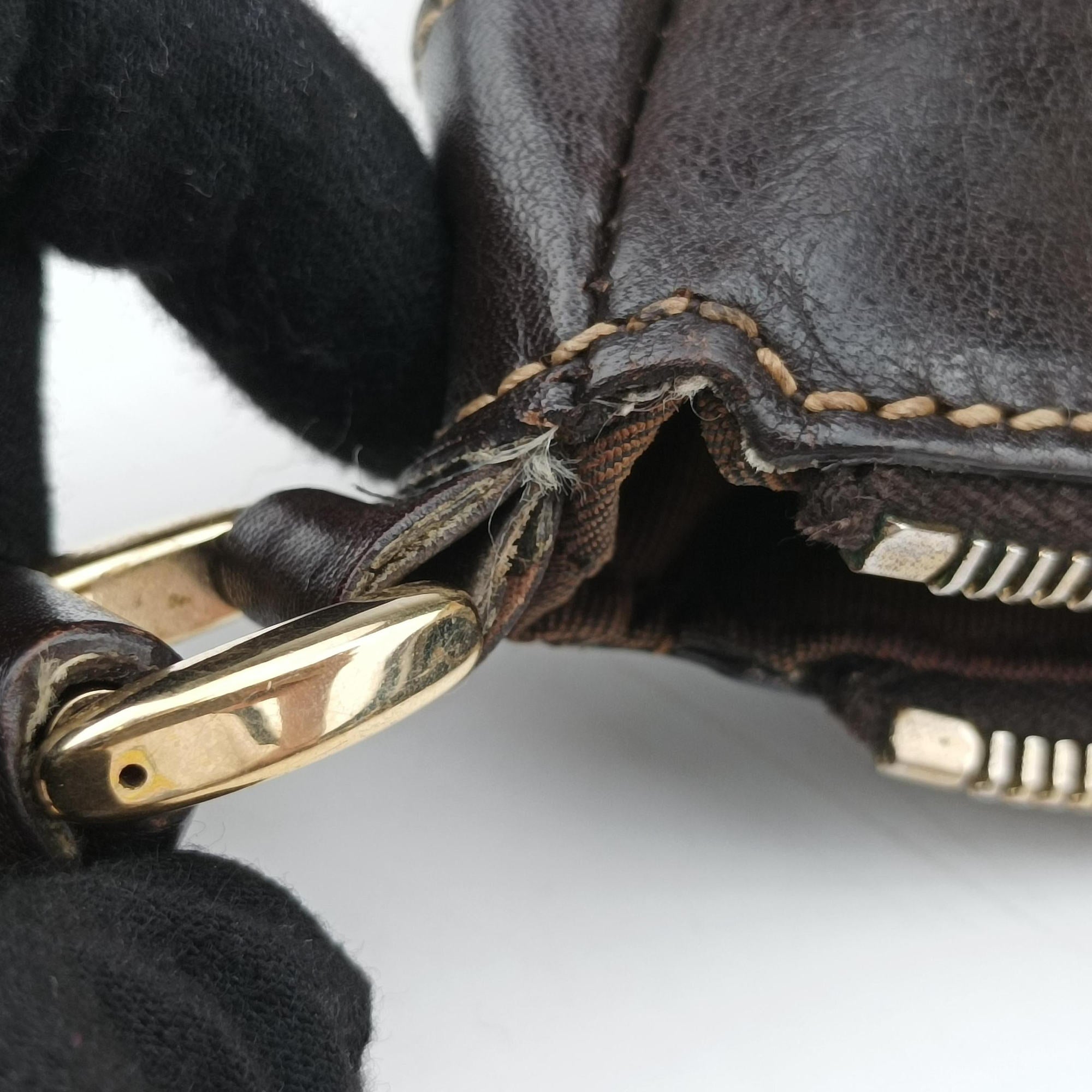 Secondhand Gucci Abbey D-ring Hobo Brown Leather×canvas 190525 shoulderbag | stylenewstar