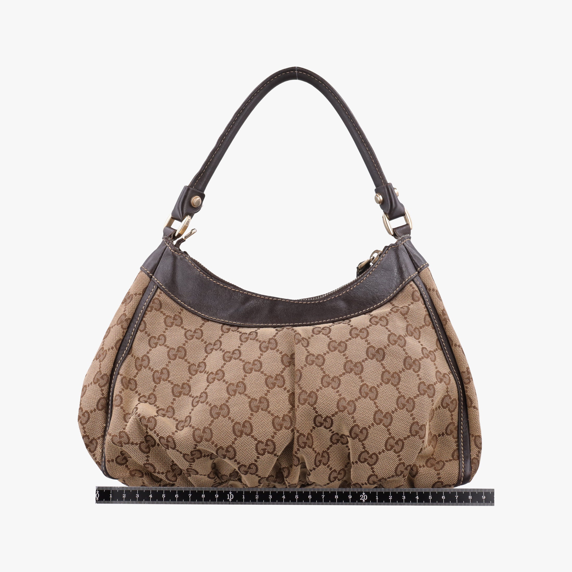 Secondhand Gucci Abbey D-ring Hobo Brown Leather×canvas 190525 shoulderbag | stylenewstar