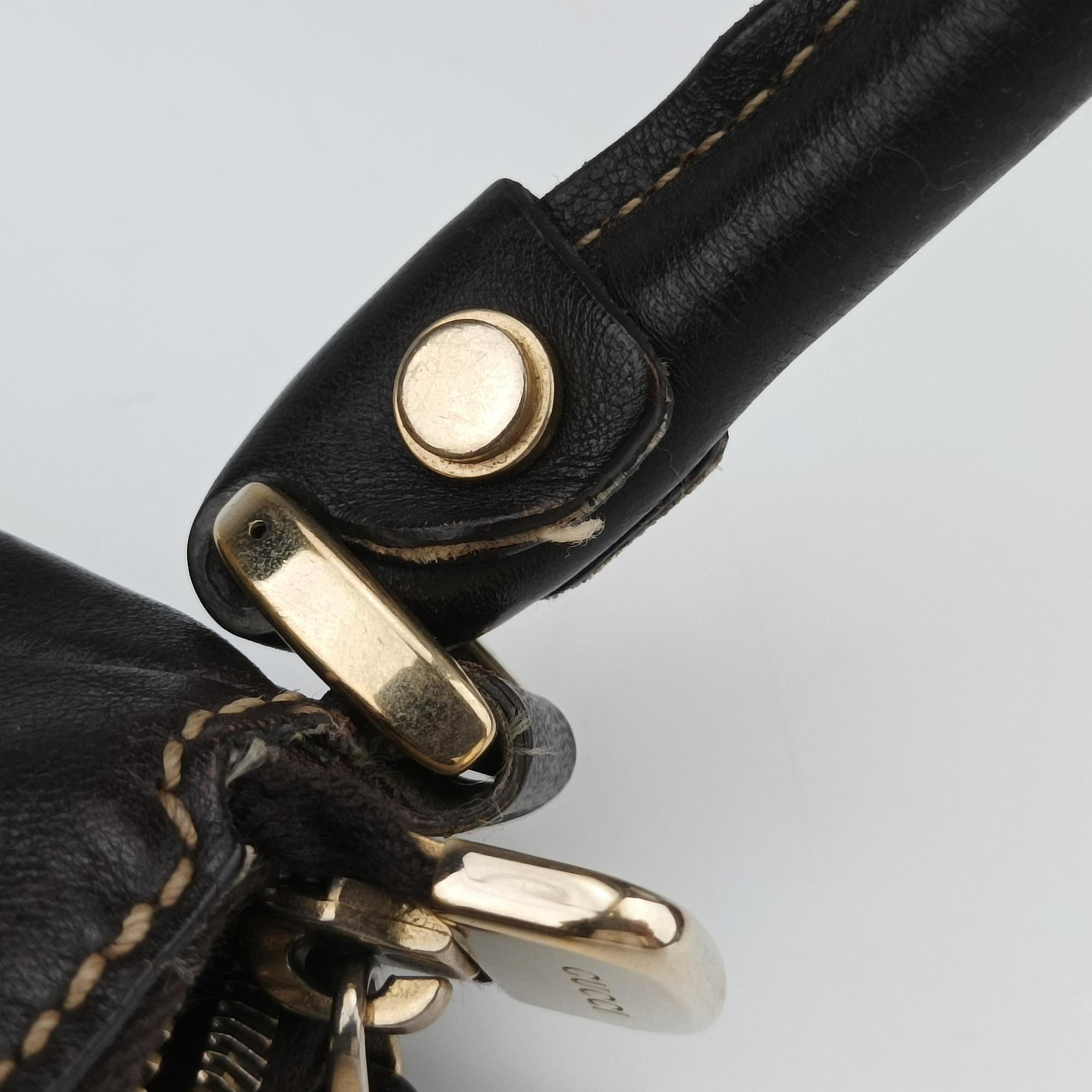Secondhand Gucci Abbey D-ring Hobo Brown Leather×canvas 190525 shoulderbag | stylenewstar