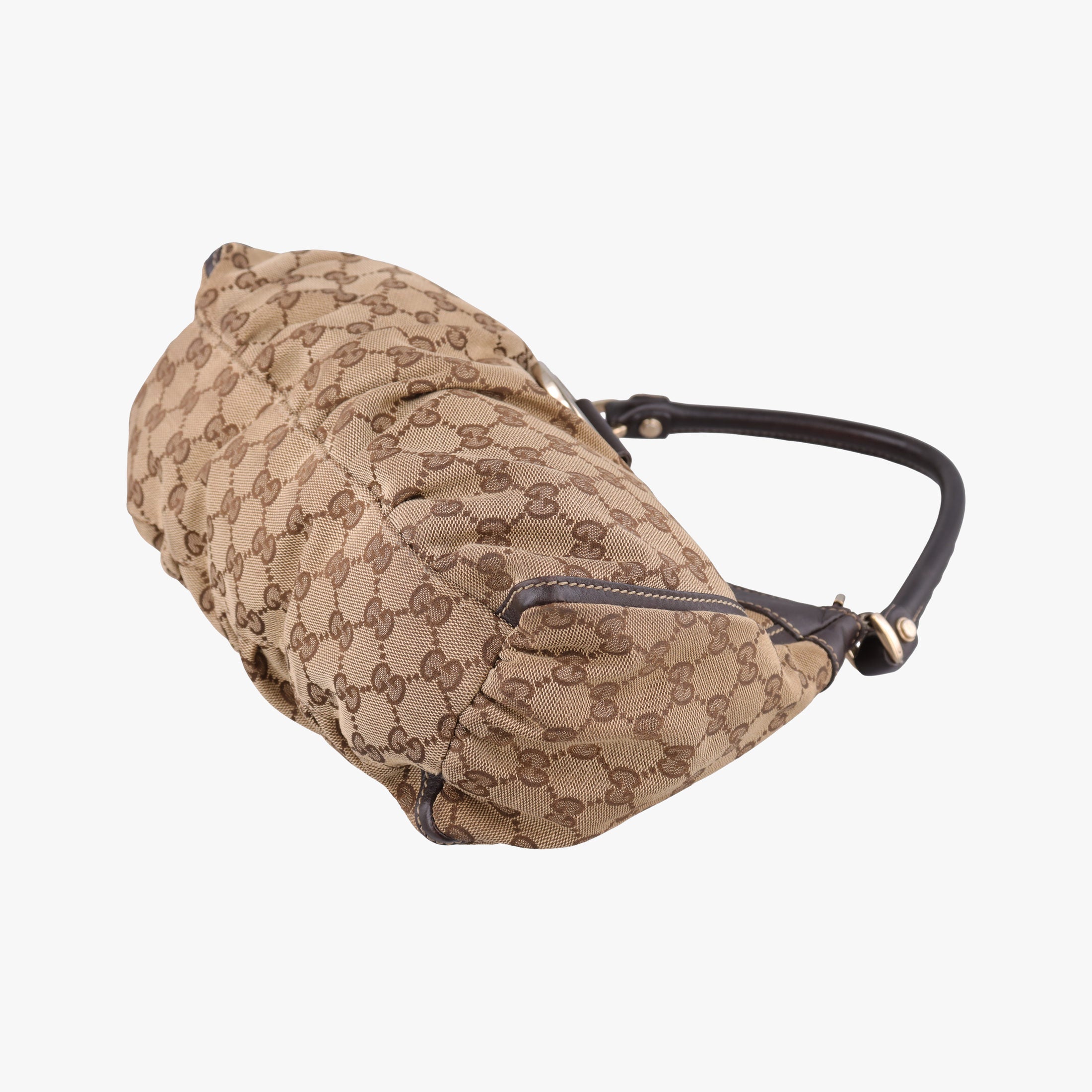 Secondhand Gucci Abbey D-ring Hobo Brown Leather×canvas 190525 shoulderbag | stylenewstar