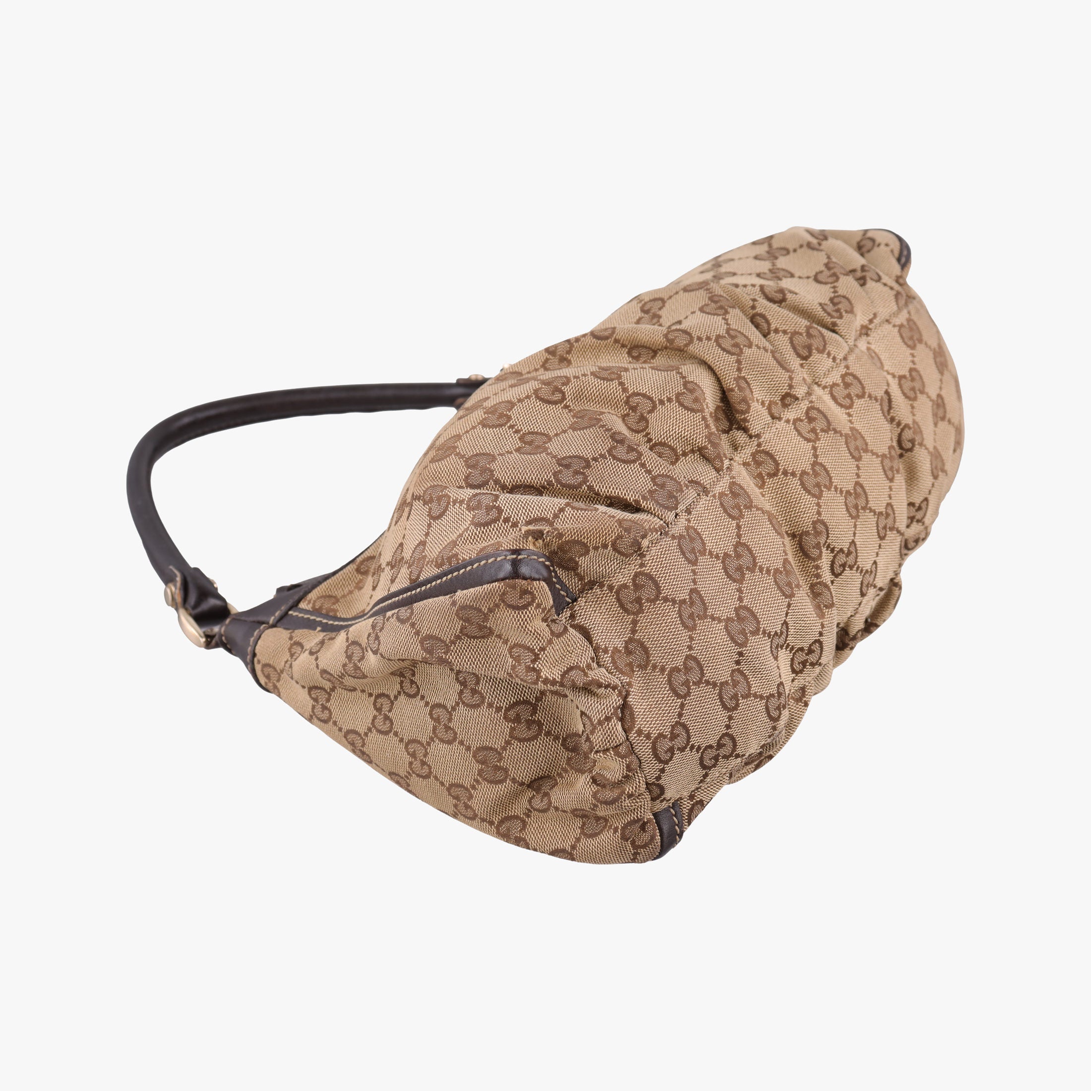 Secondhand Gucci Abbey D-ring Hobo Brown Leather×canvas 190525 shoulderbag | stylenewstar