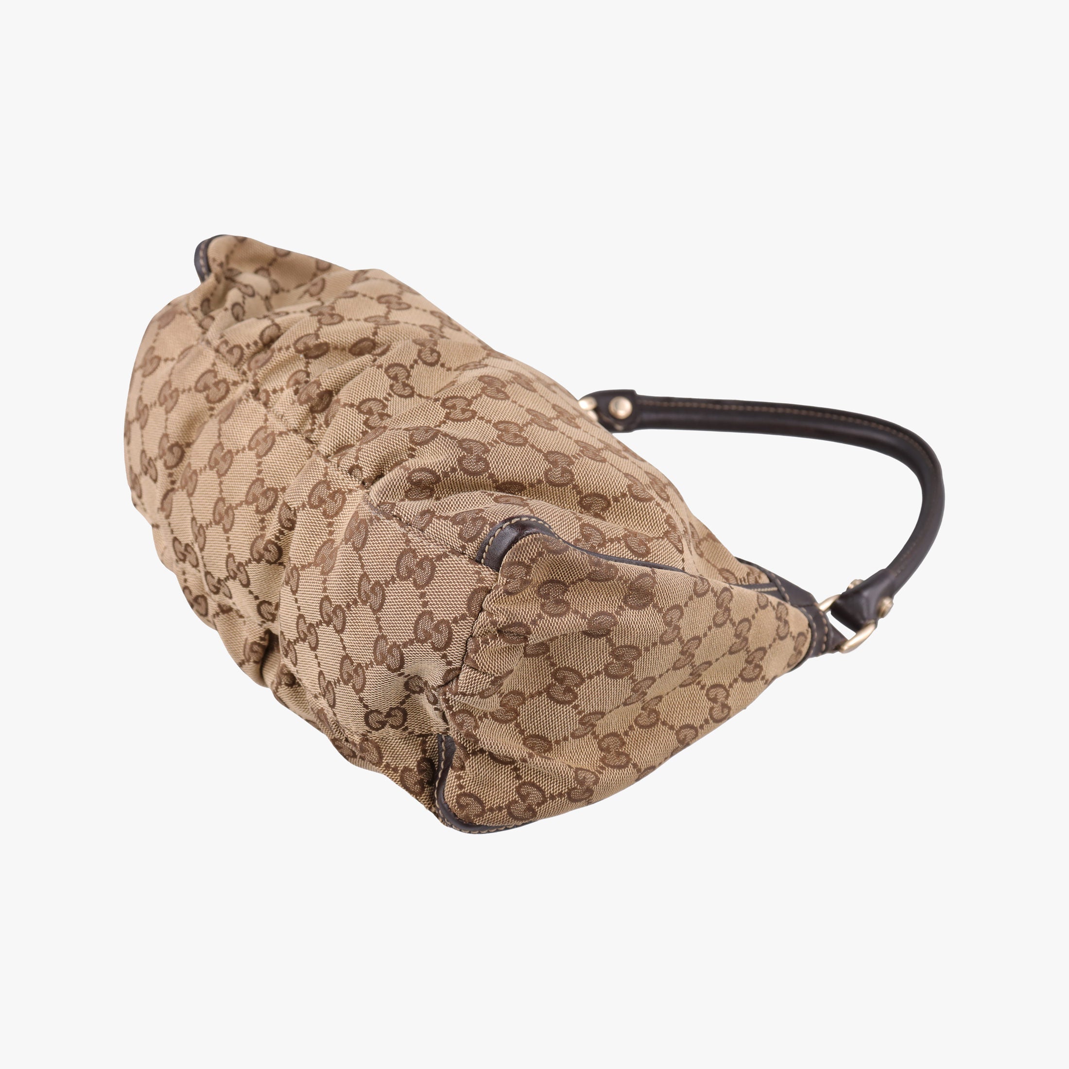 Secondhand Gucci Abbey D-ring Hobo Brown Leather×canvas 190525 shoulderbag | stylenewstar