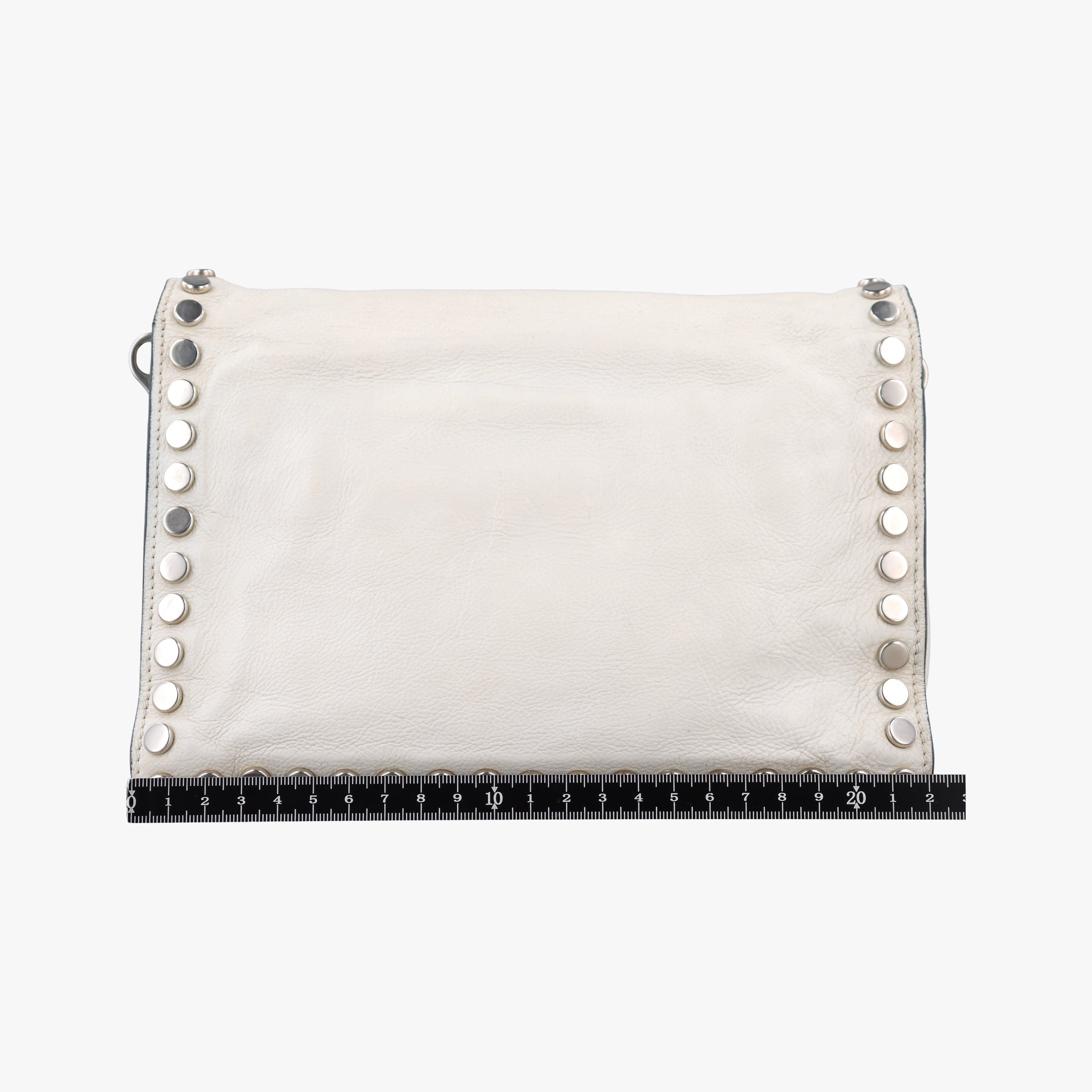 Pre-owned Prada Etiquette White Leather 1BD082 shoulderbag | stylenewstar