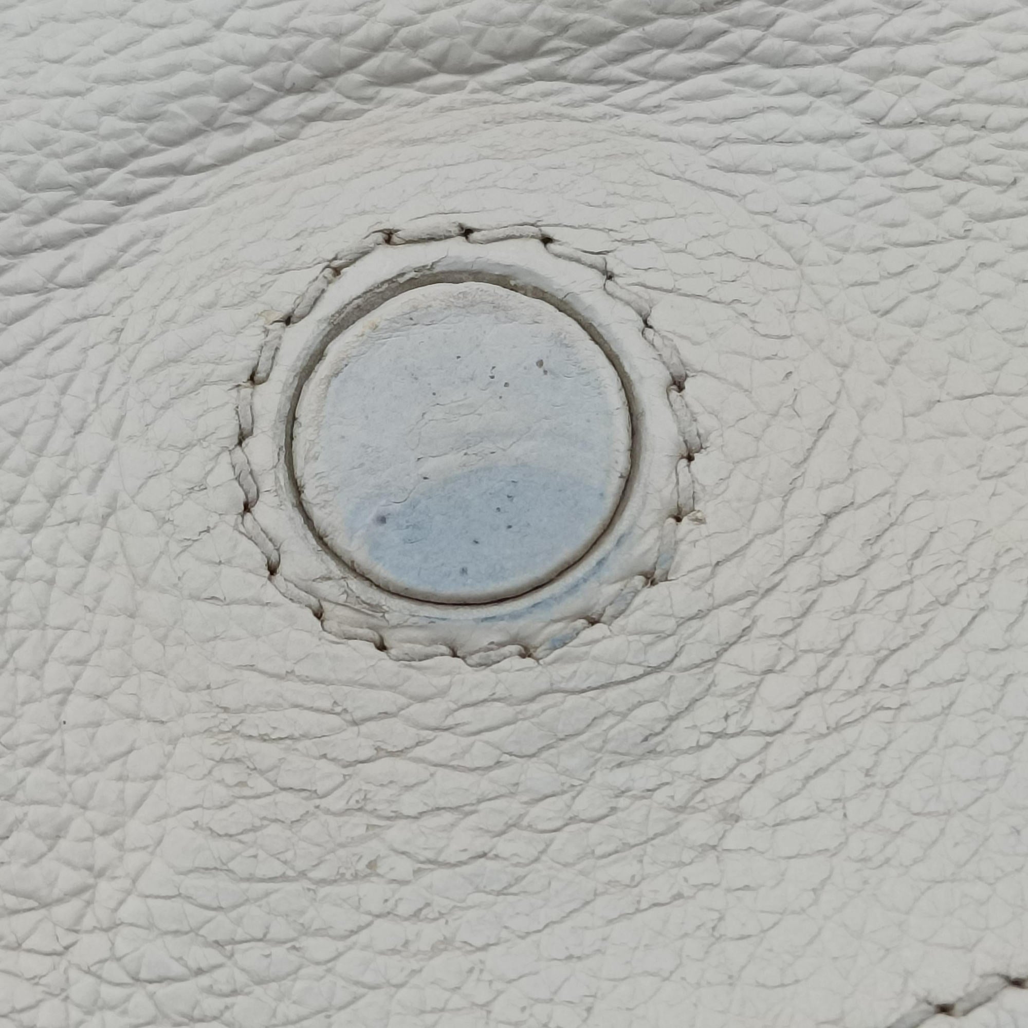 Pre-owned Prada Etiquette White Leather 1BD082 shoulderbag | stylenewstar