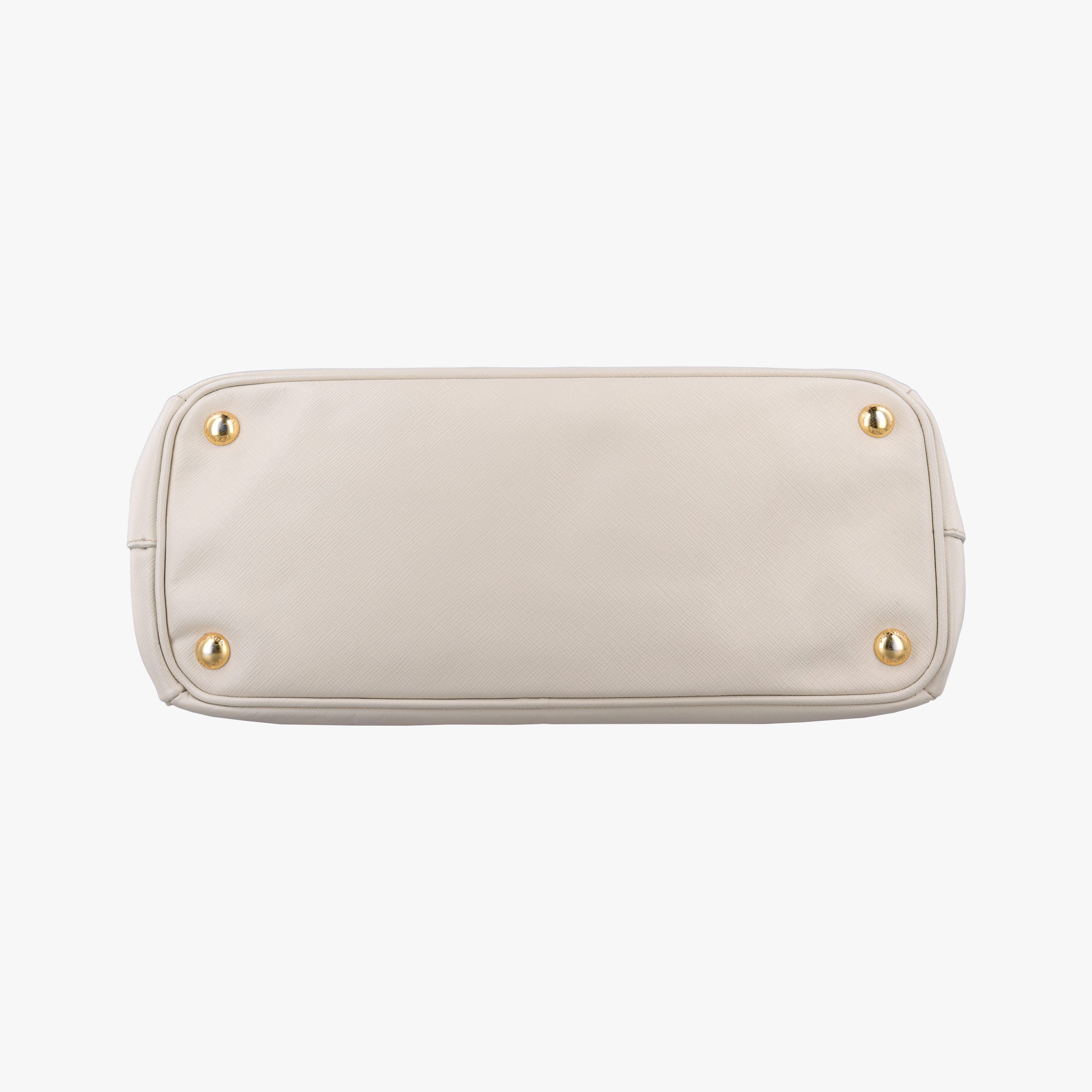 Pre-owned Prada Galleria White SAFFIANO Leather BN1801 shoulderbag | stylenewstar