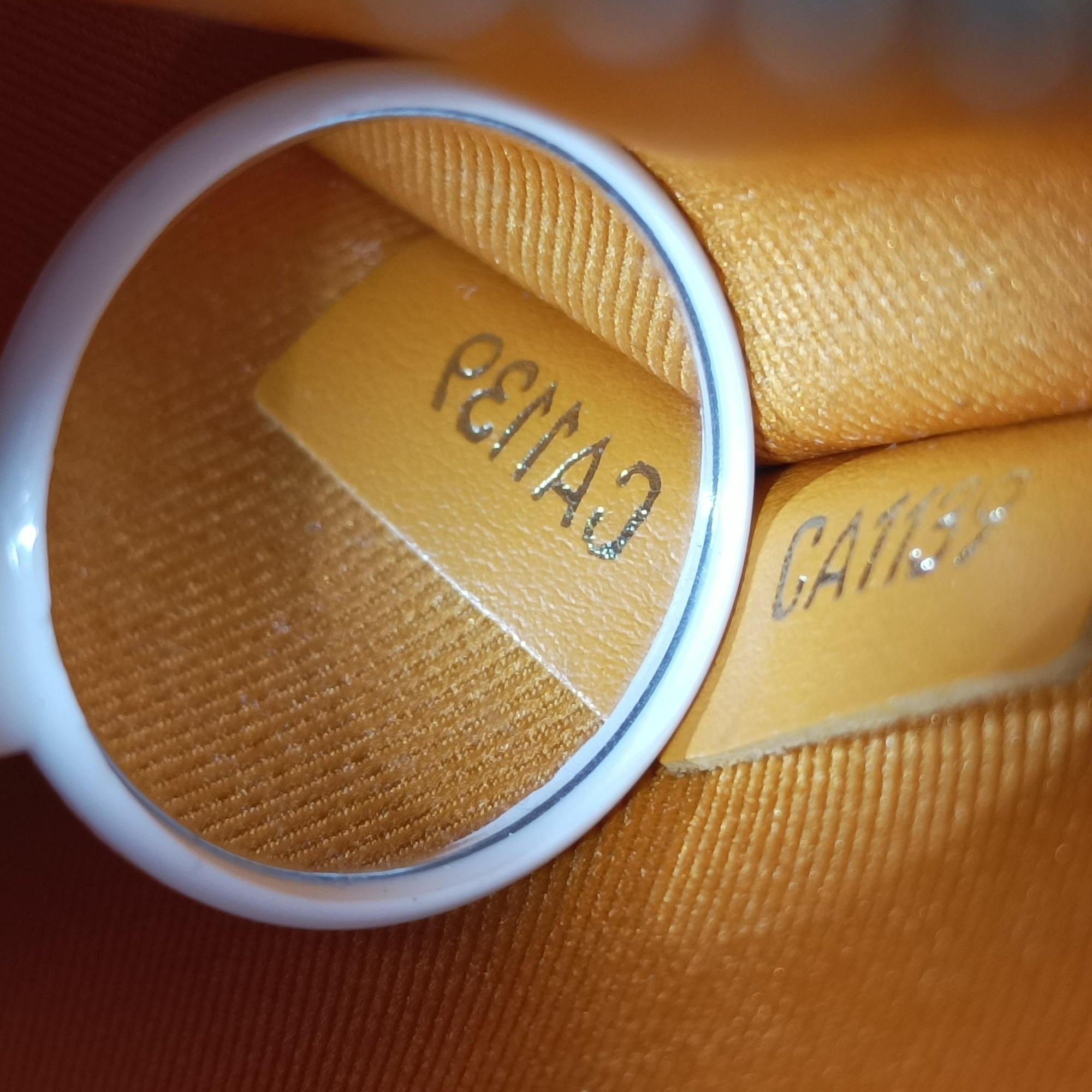 Secondhand Louis Vuitton Flat Messenger White×orange White Monogram Canvas x Ocher Monogram Denim M44640 shoulderbag | stylenewstar
