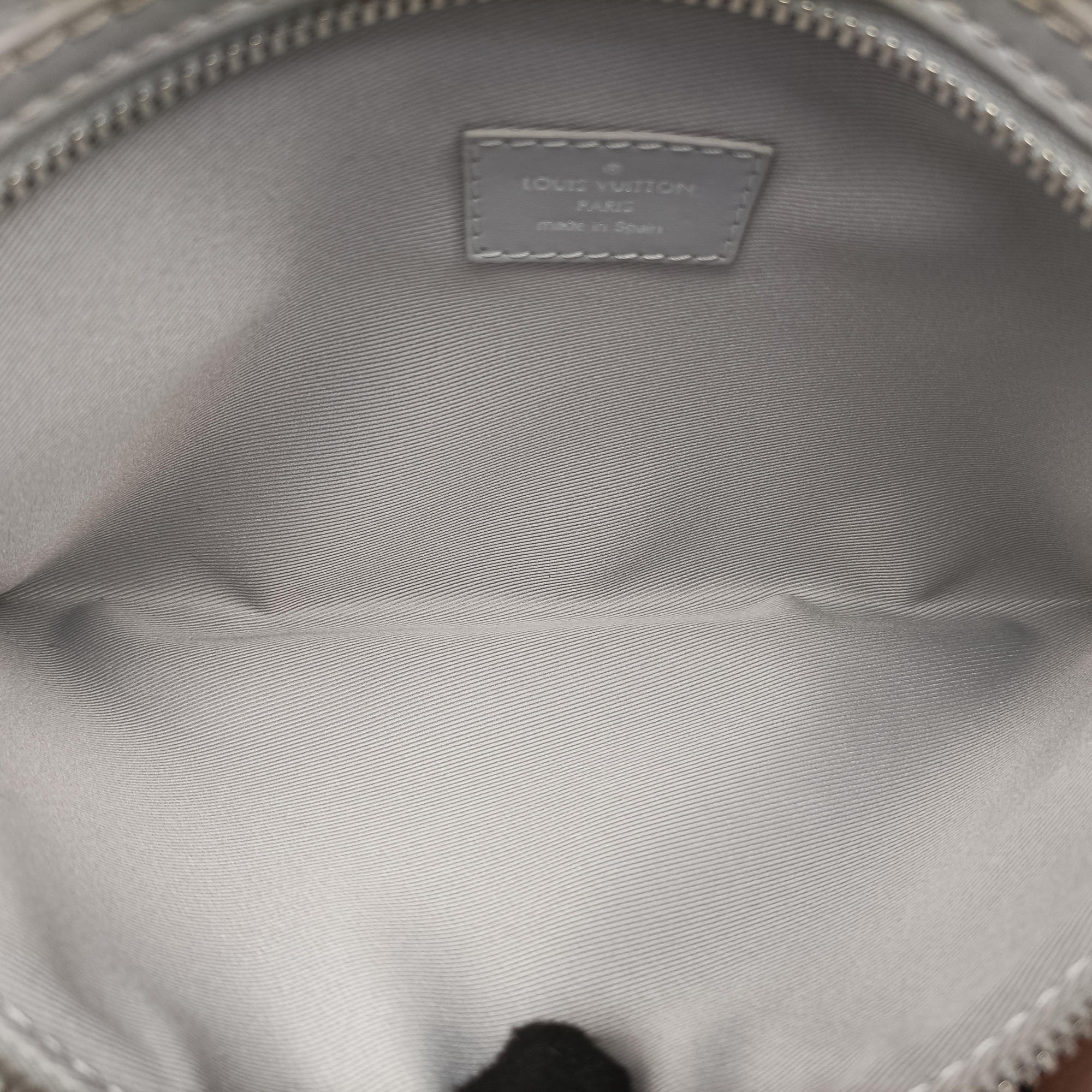 Secondhand Louis Vuitton Flat Messenger White×orange White Monogram Canvas x Ocher Monogram Denim M44640 shoulderbag | stylenewstar