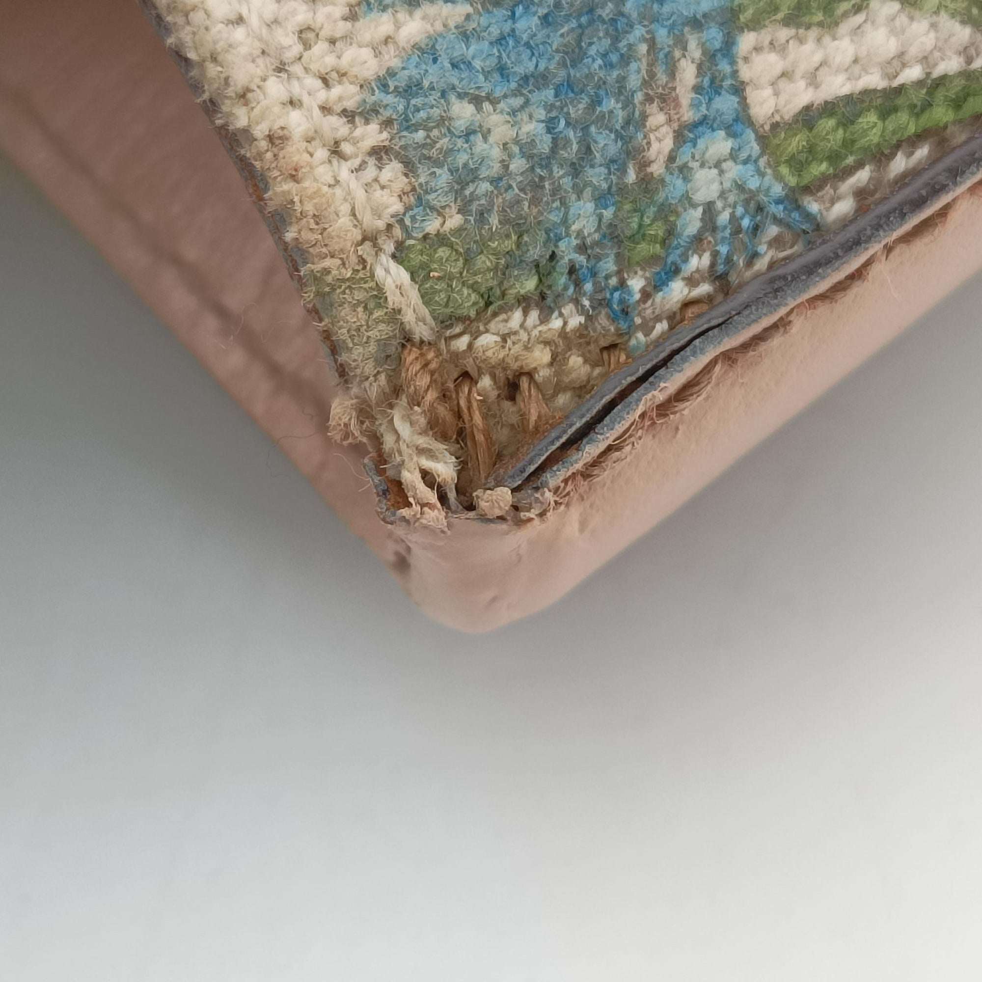 Pre-owned Gucci Horsebit Medium Hasler Ivory×Pink×Multicolor canvas×leather 137385 handbag | stylenewstar