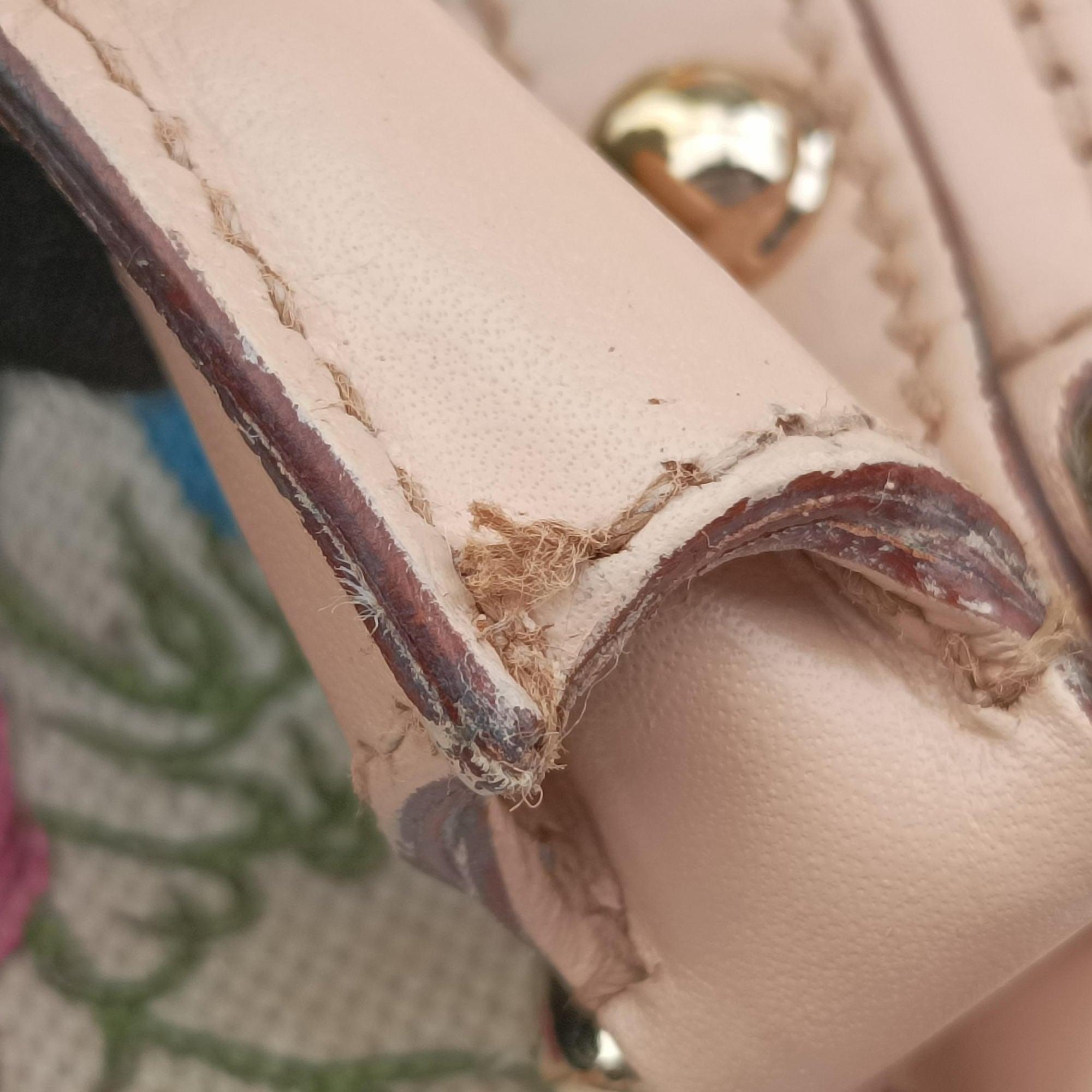 Pre-owned Gucci Horsebit Medium Hasler Ivory×Pink×Multicolor canvas×leather 137385 handbag | stylenewstar