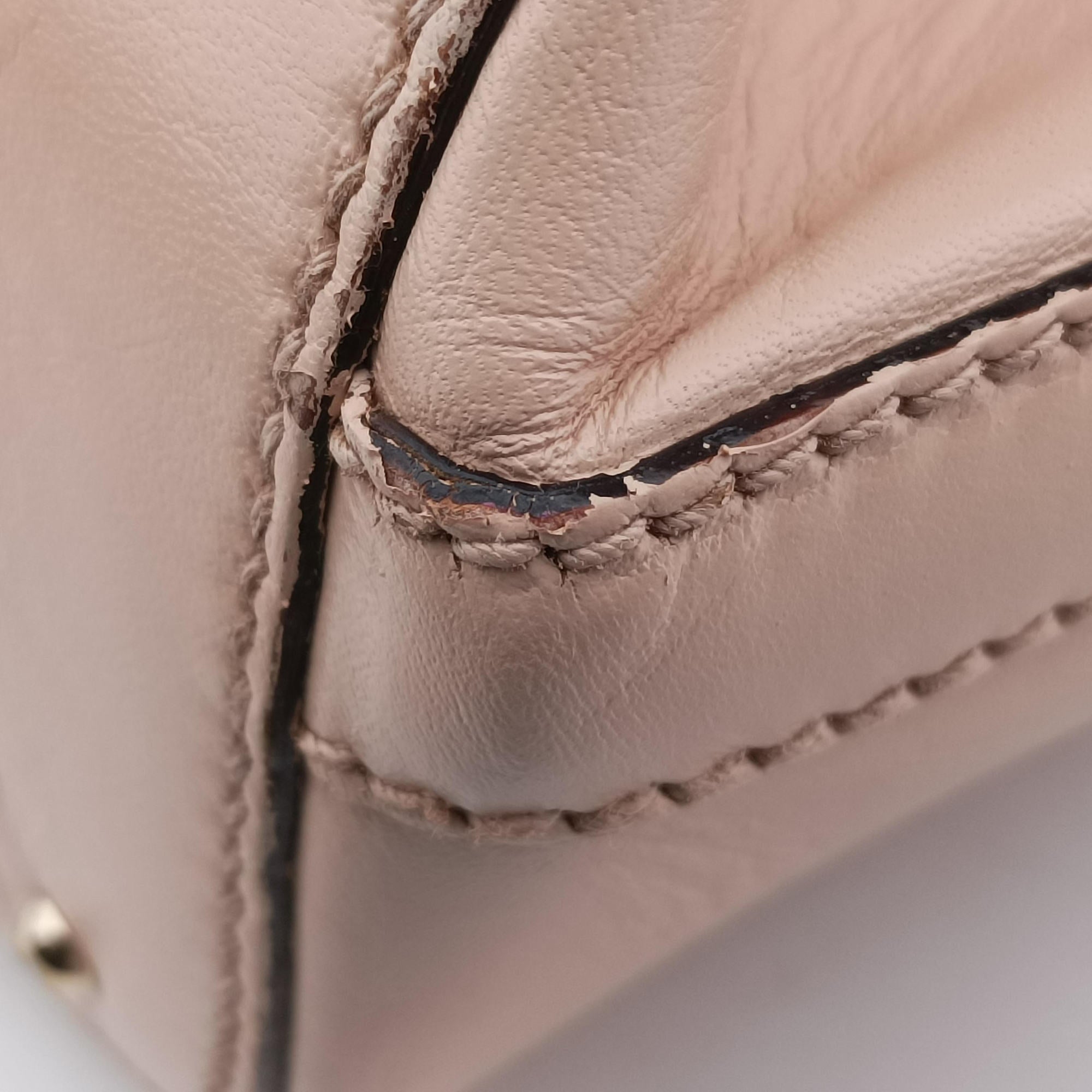 Pre-owned Gucci Horsebit Medium Hasler Ivory×Pink×Multicolor canvas×leather 137385 handbag | stylenewstar