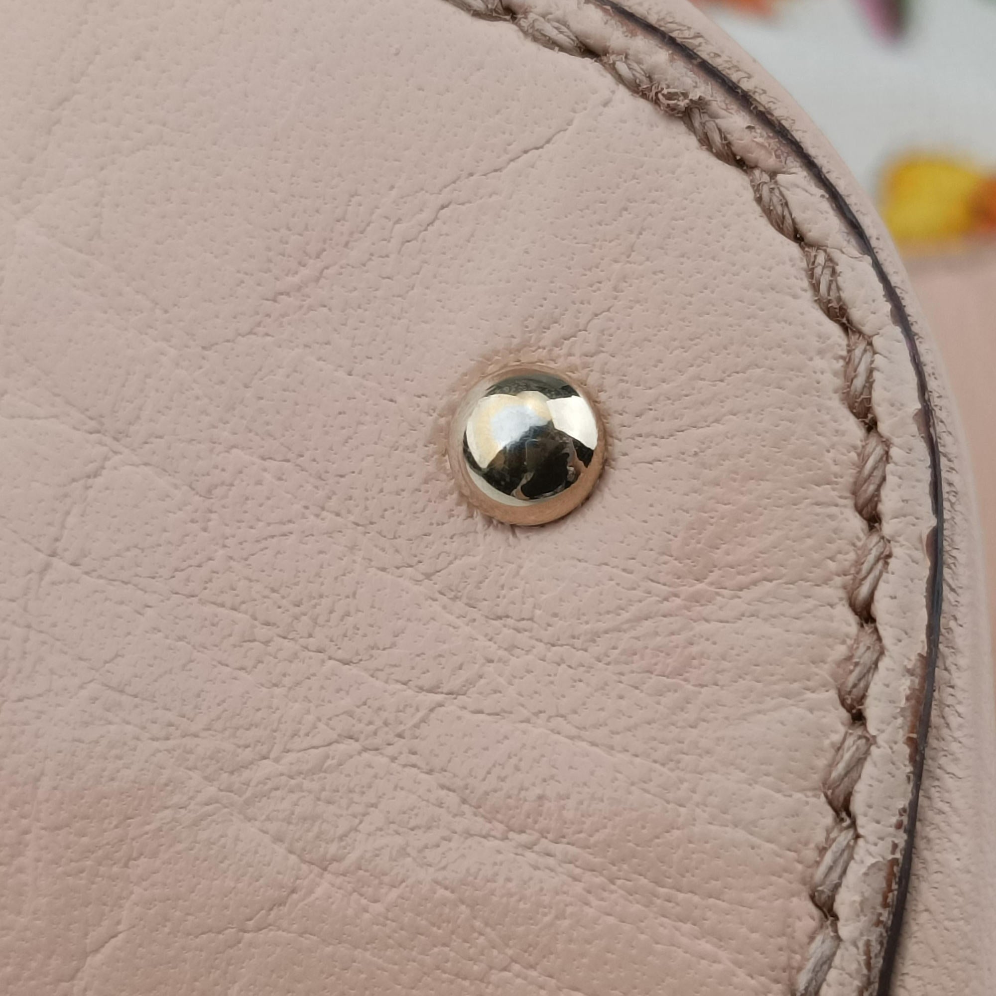 Pre-owned Gucci Horsebit Medium Hasler Ivory×Pink×Multicolor canvas×leather 137385 handbag | stylenewstar