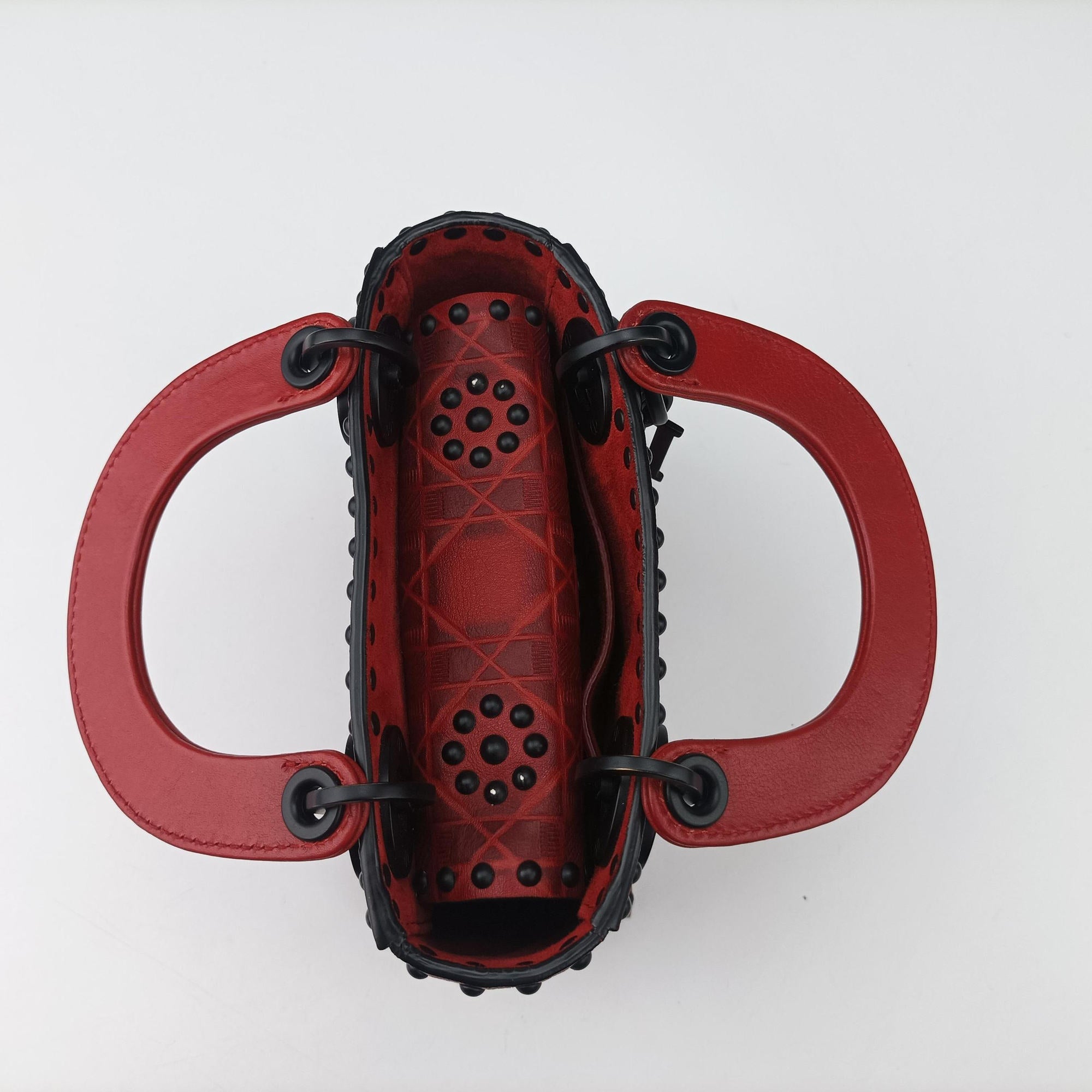 Secondhand Christian Dior Lady Dior Red Leather  shoulderbag | stylenewstar