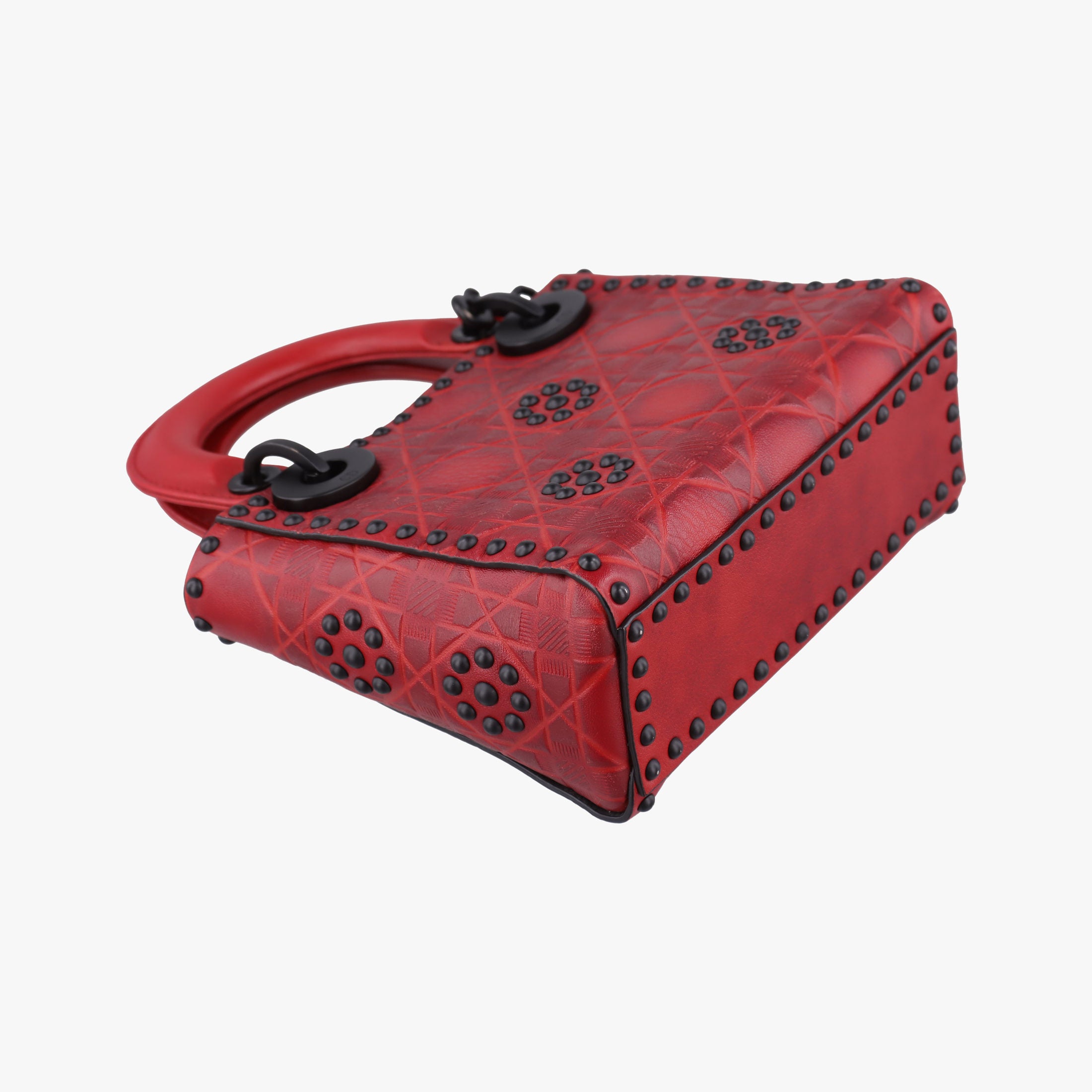 Secondhand Christian Dior Lady Dior Red Leather  shoulderbag | stylenewstar
