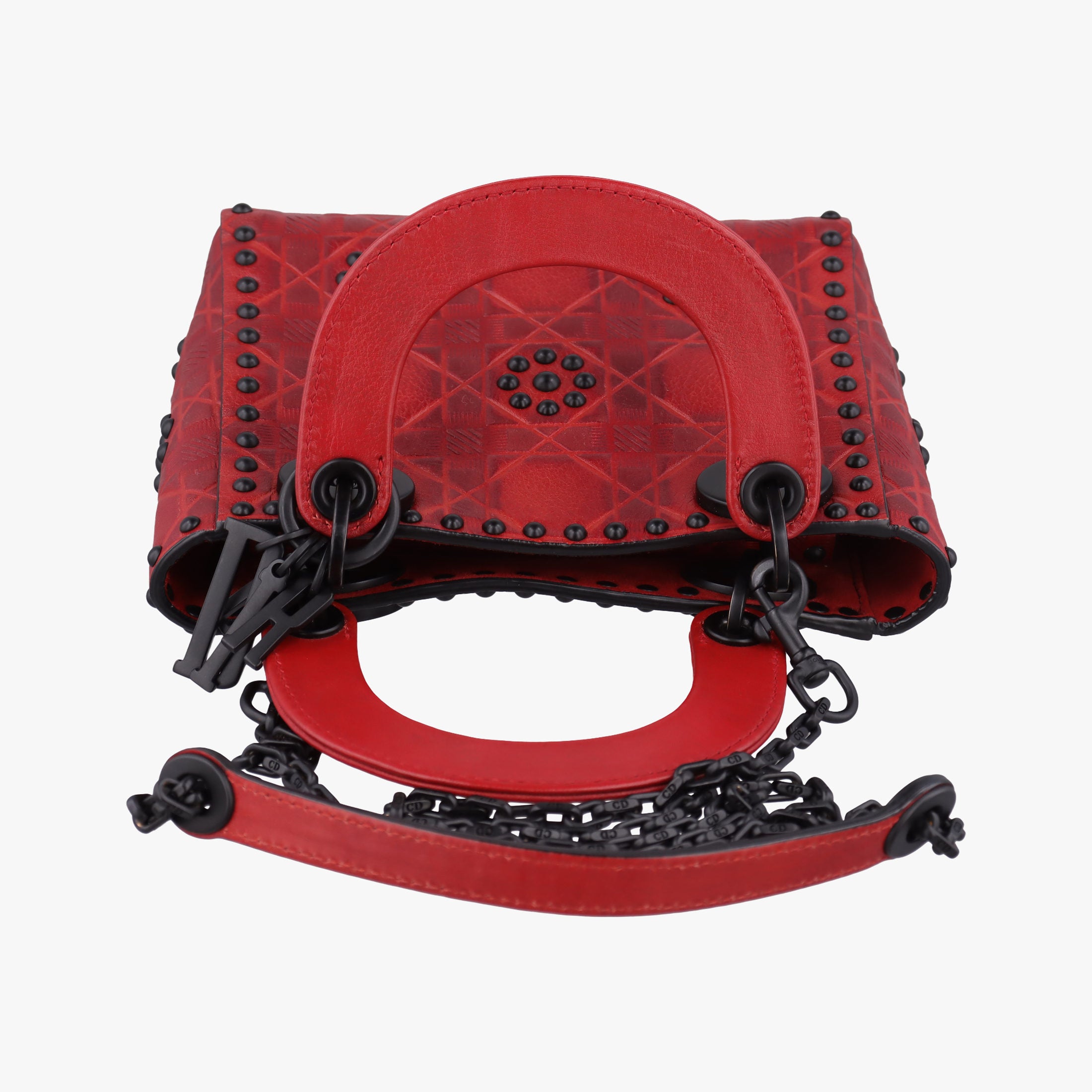 Secondhand Christian Dior Lady Dior Red Leather  shoulderbag | stylenewstar