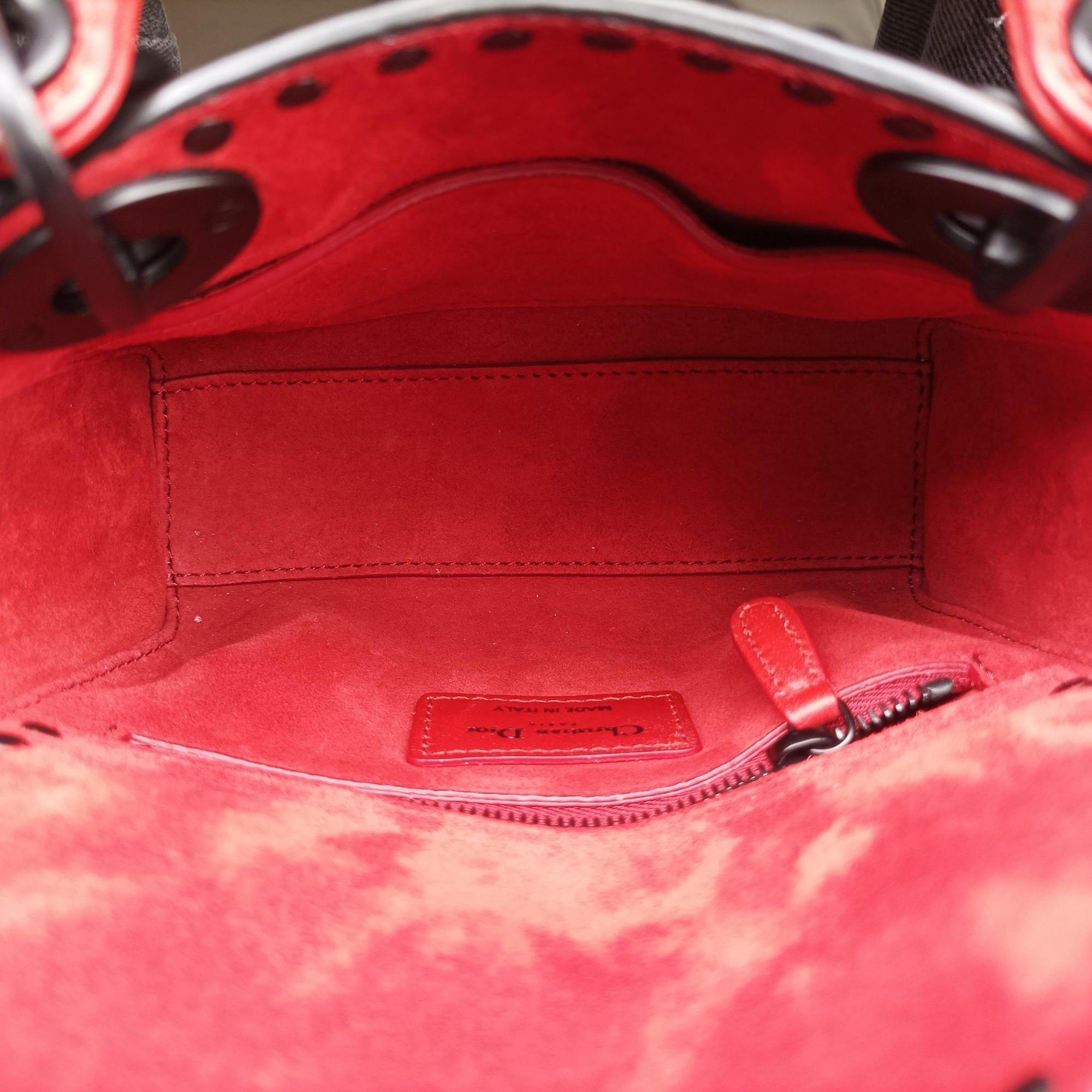 Secondhand Christian Dior Lady Dior Red Leather  shoulderbag | stylenewstar