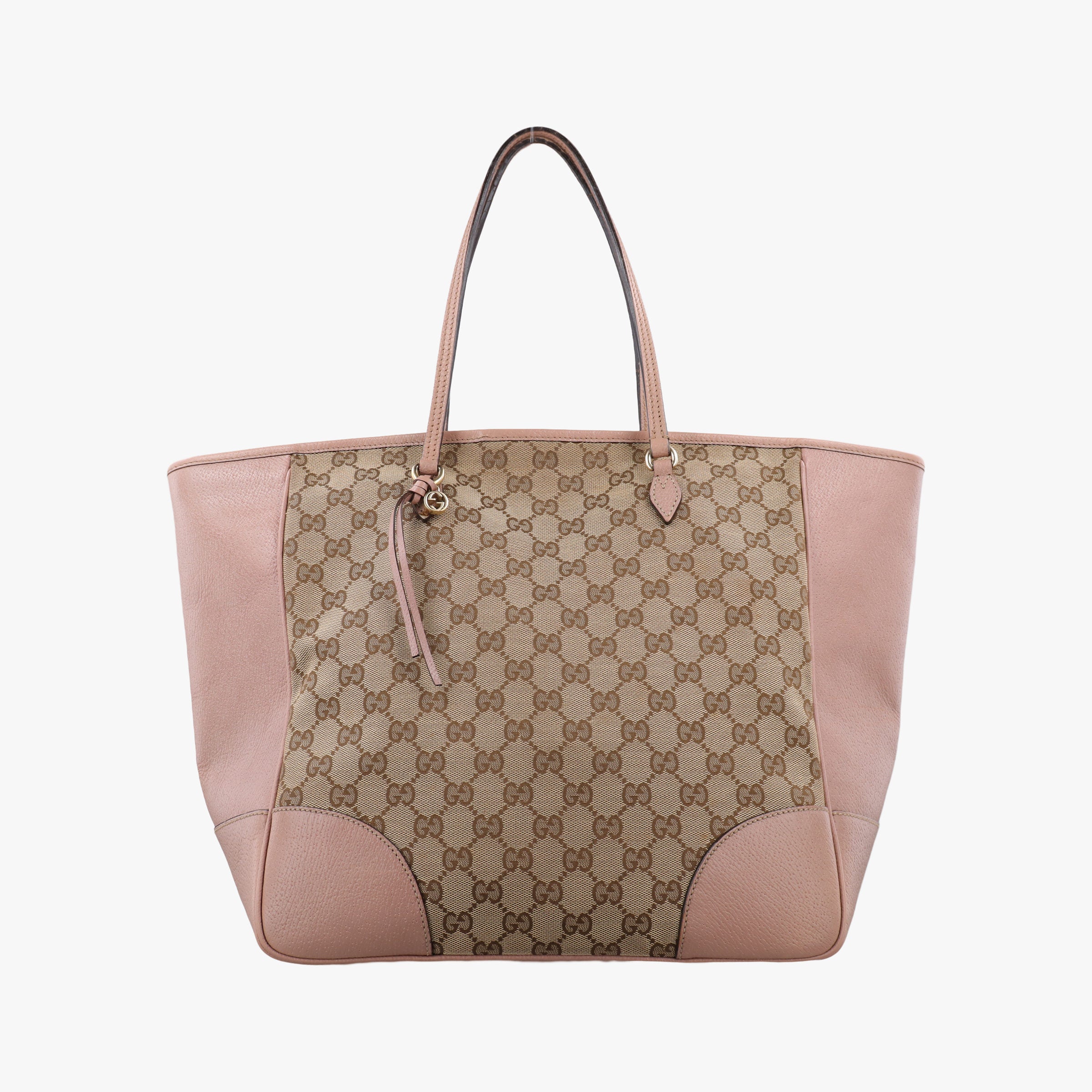 Vintage Gucci Bree Beige×pink Canvas×Leather 323671 handbag | stylenewstar