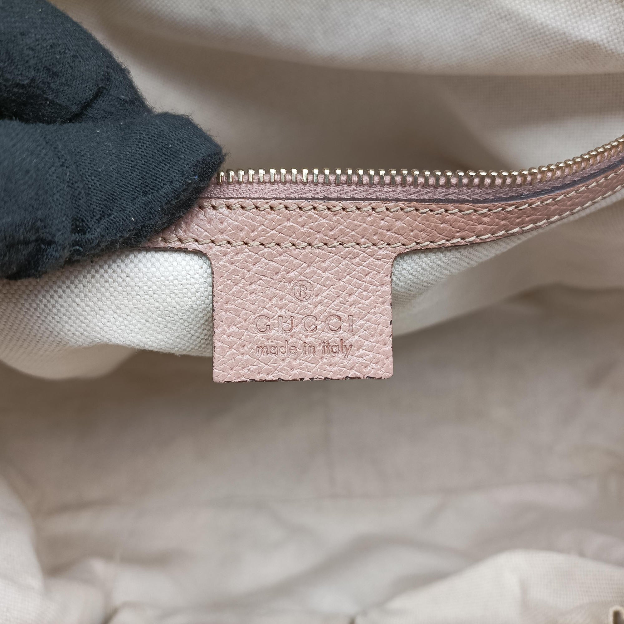 Vintage Gucci Bree Beige×pink Canvas×Leather 323671 handbag | stylenewstar