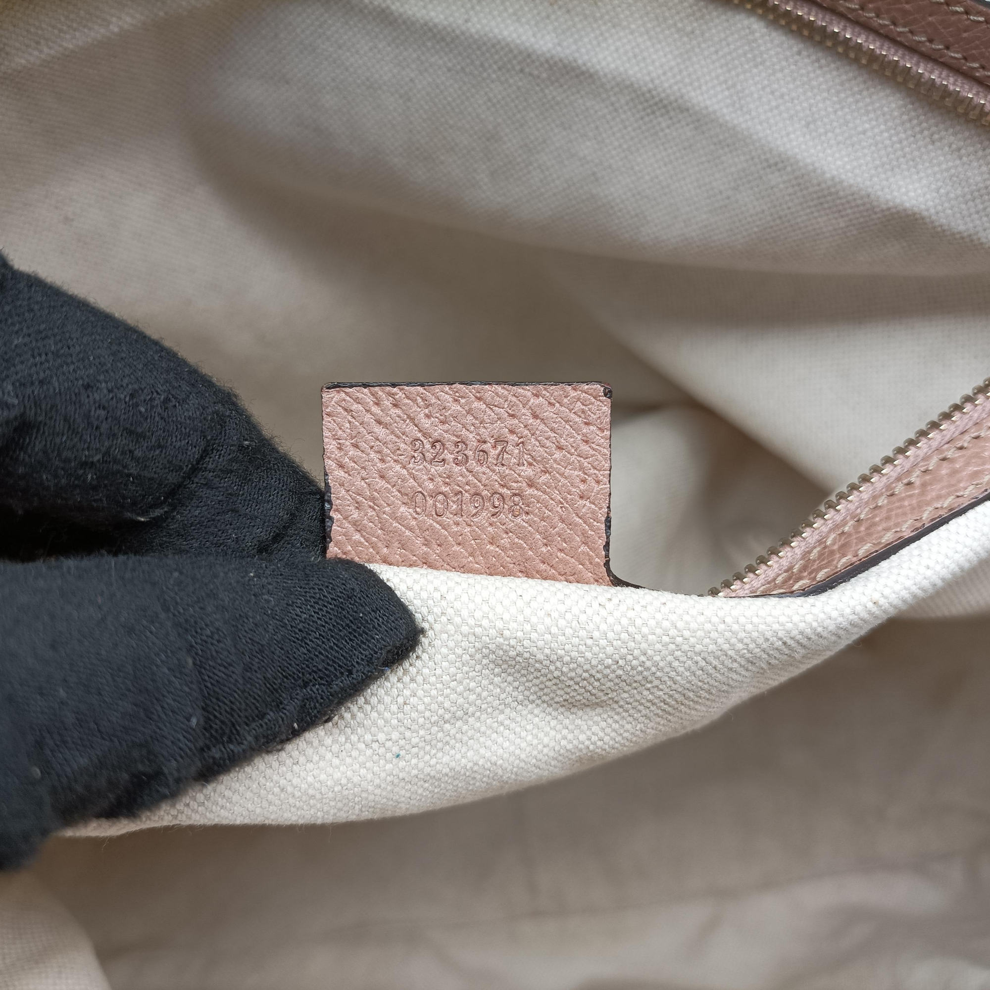 Vintage Gucci Bree Beige×pink Canvas×Leather 323671 handbag | stylenewstar