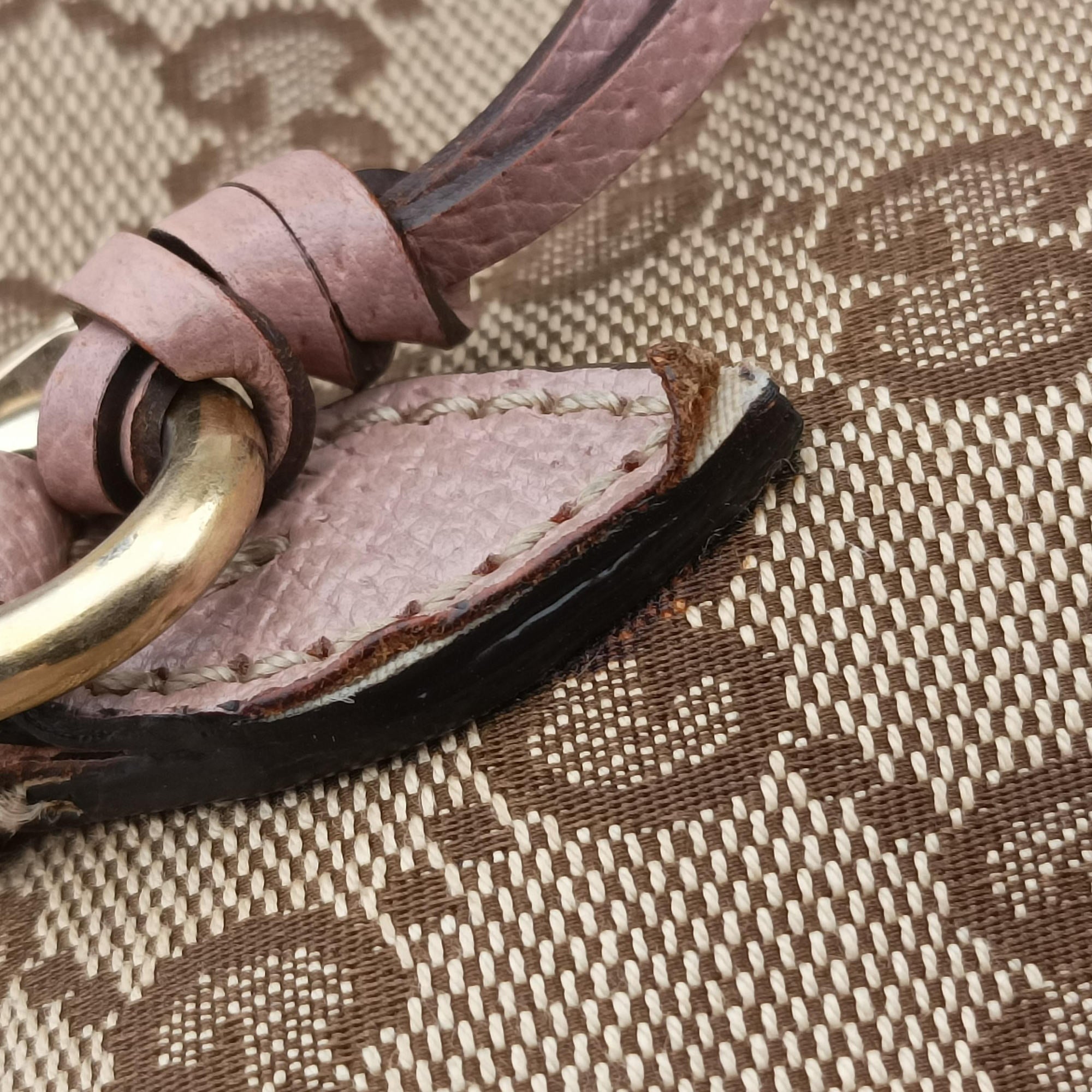 Vintage Gucci Bree Beige×pink Canvas×Leather 323671 handbag | stylenewstar