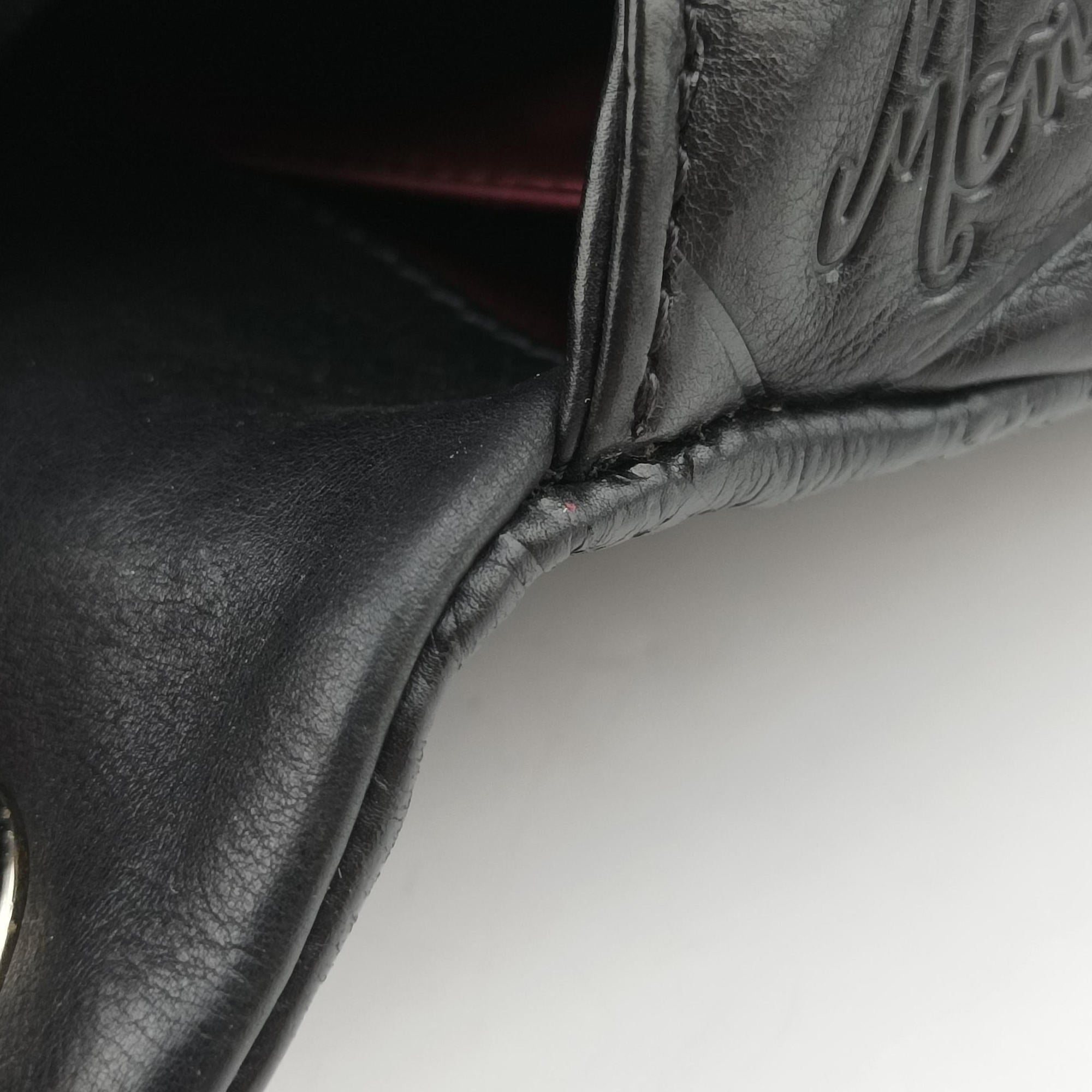 Pre-owned Chanel Matelasse coco mark Black lambskin A49756 shoulderbag | stylenewstar