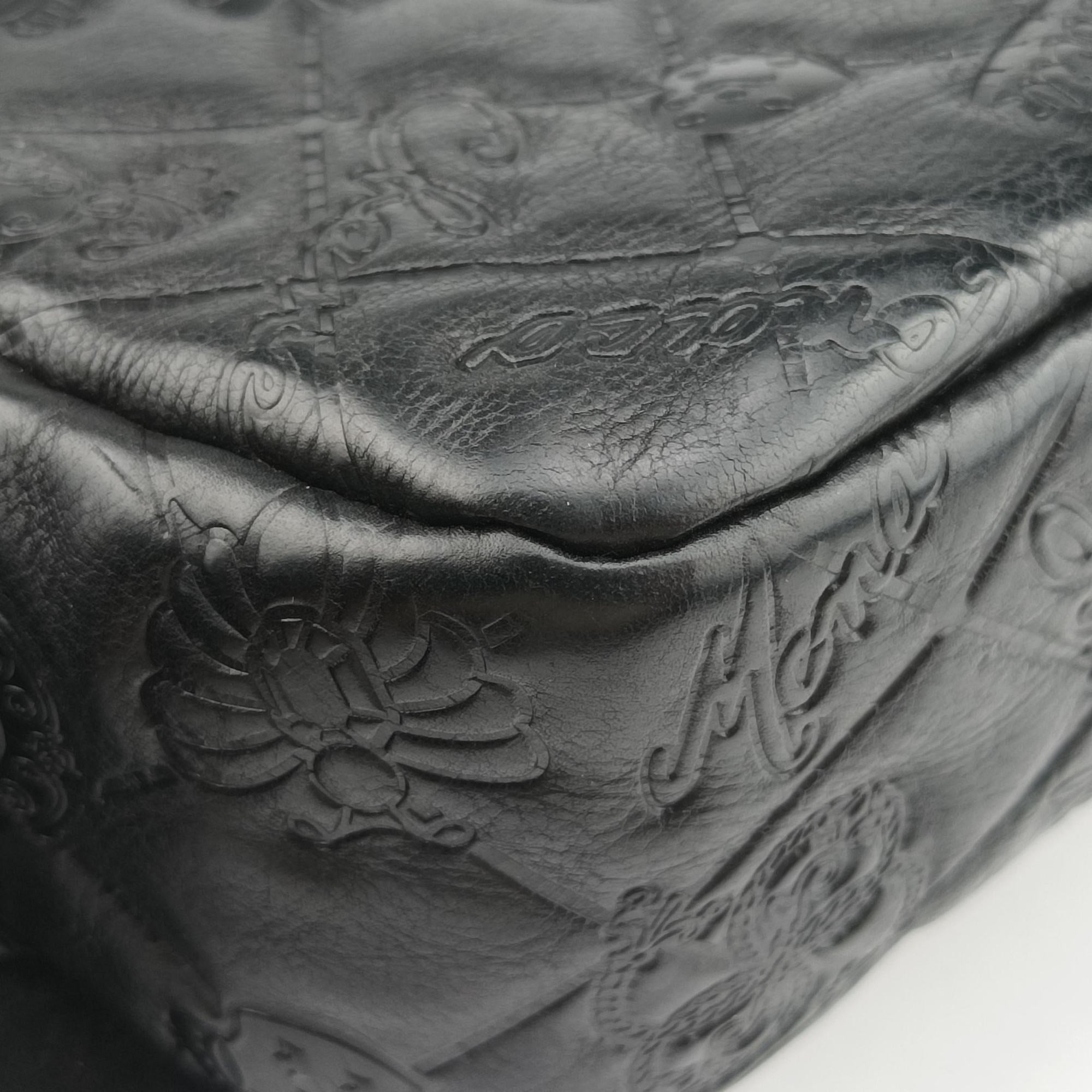 Pre-owned Chanel Matelasse coco mark Black lambskin A49756 shoulderbag | stylenewstar