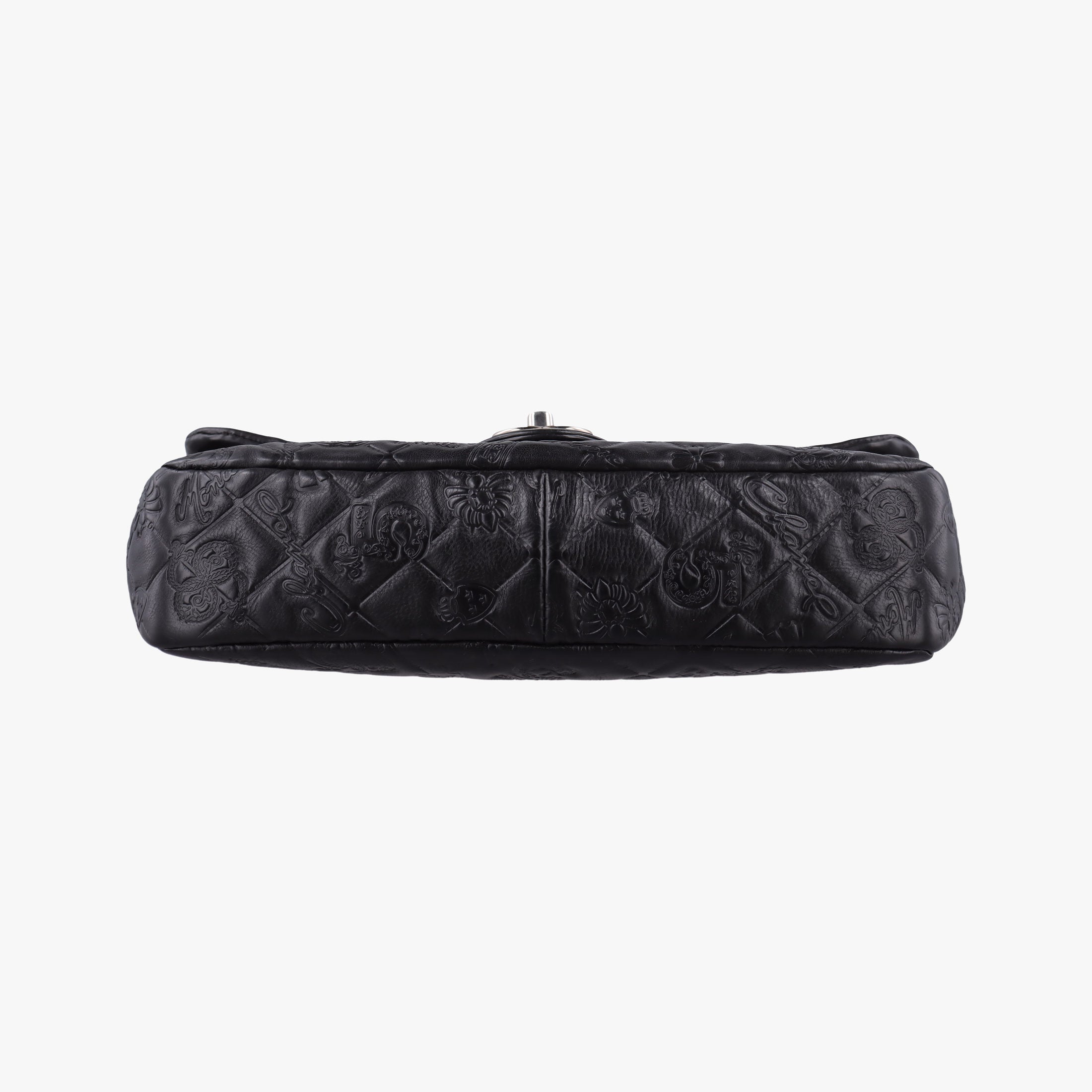 Pre-owned Chanel Matelasse coco mark Black lambskin A49756 shoulderbag | stylenewstar