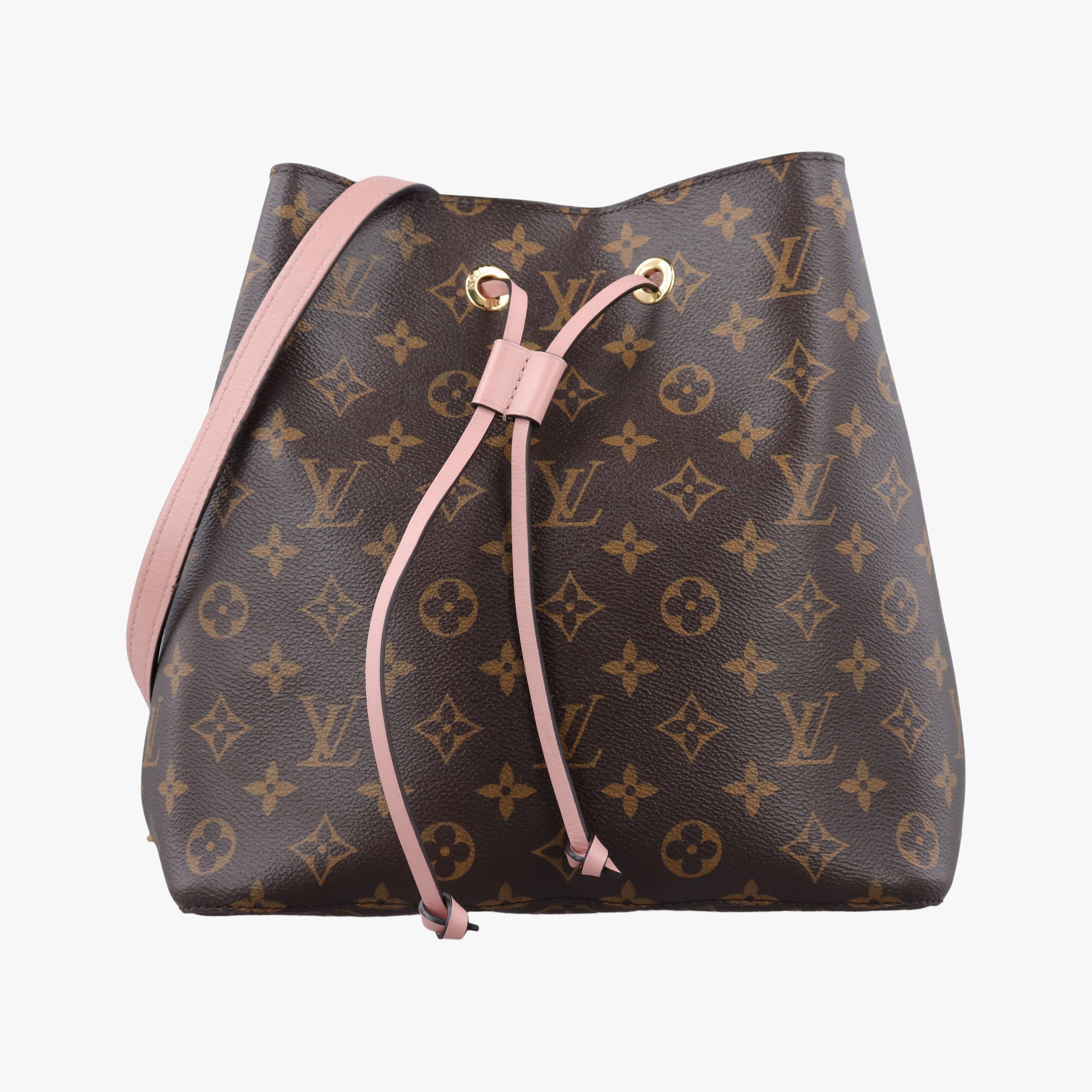 Vintage Louis Vuitton NeoNoe BROWN×Rose Poodle Monogram Canvas M44022 shoulderbag | stylenewstar