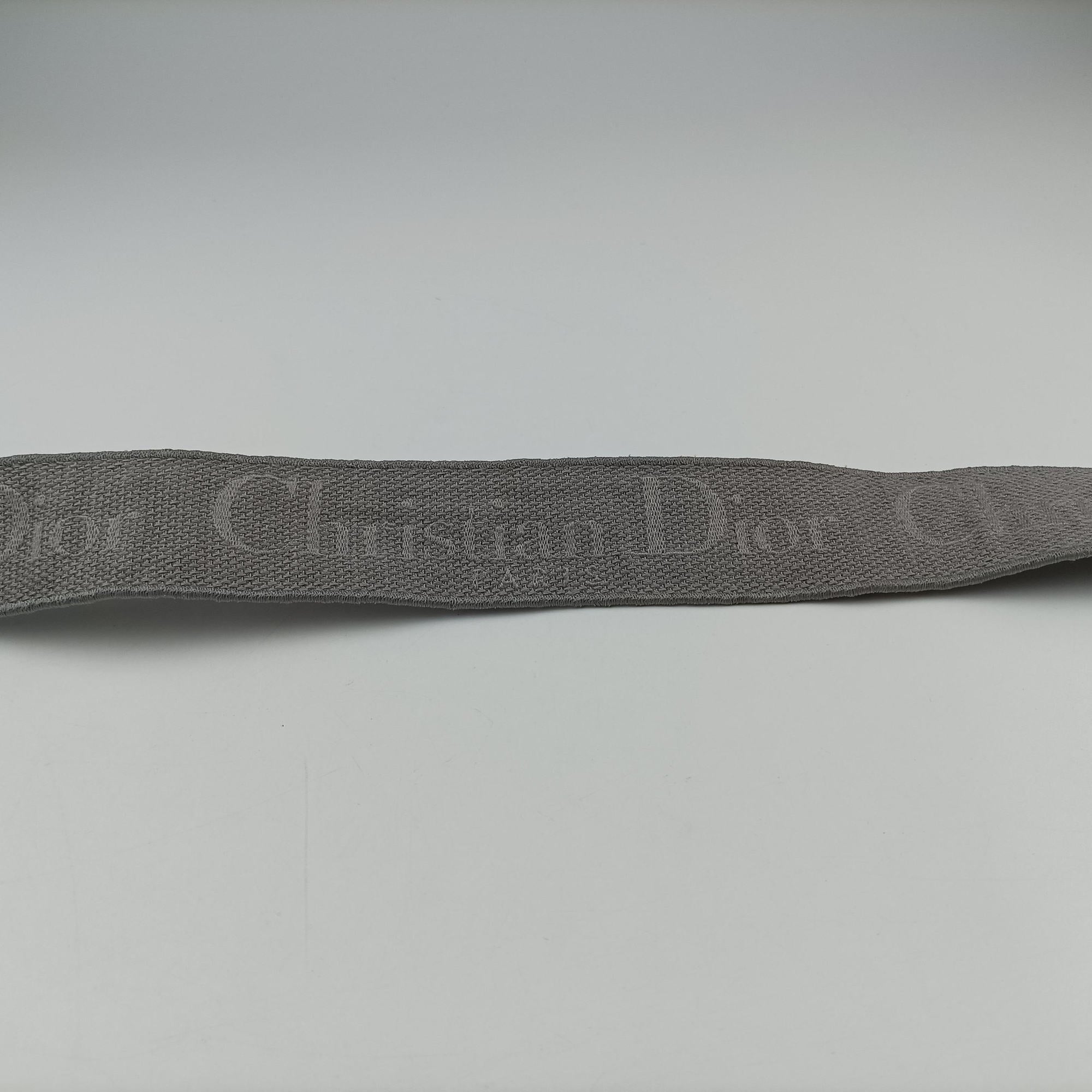 Pre-owned Christian Dior Lady Dior D-lite Grey Jacquard  shoulderbag | stylenewstar
