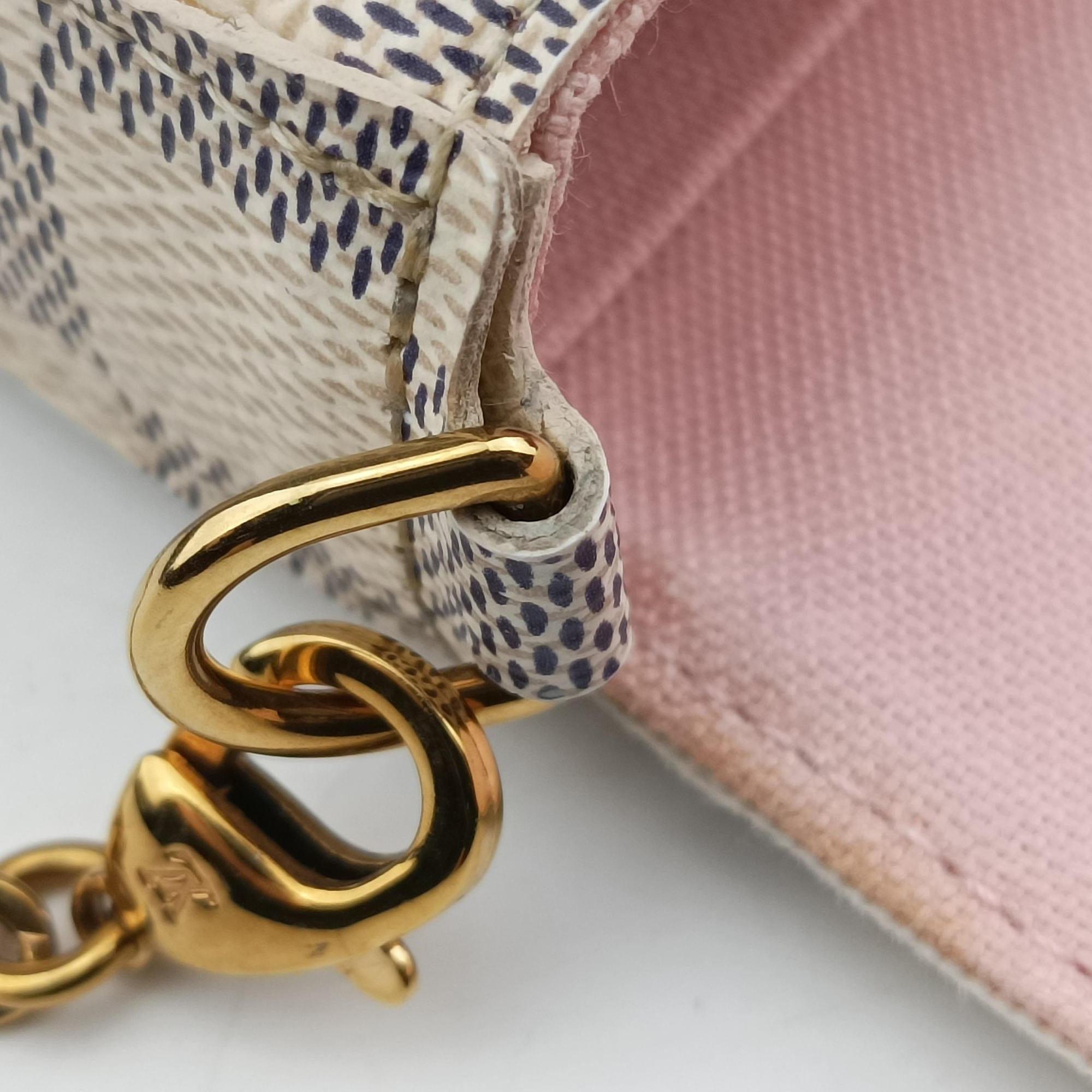Pre-owned Louis Vuitton Pochette Felicie Azur Damier Canvas N63106 shoulderbag | stylenewstar