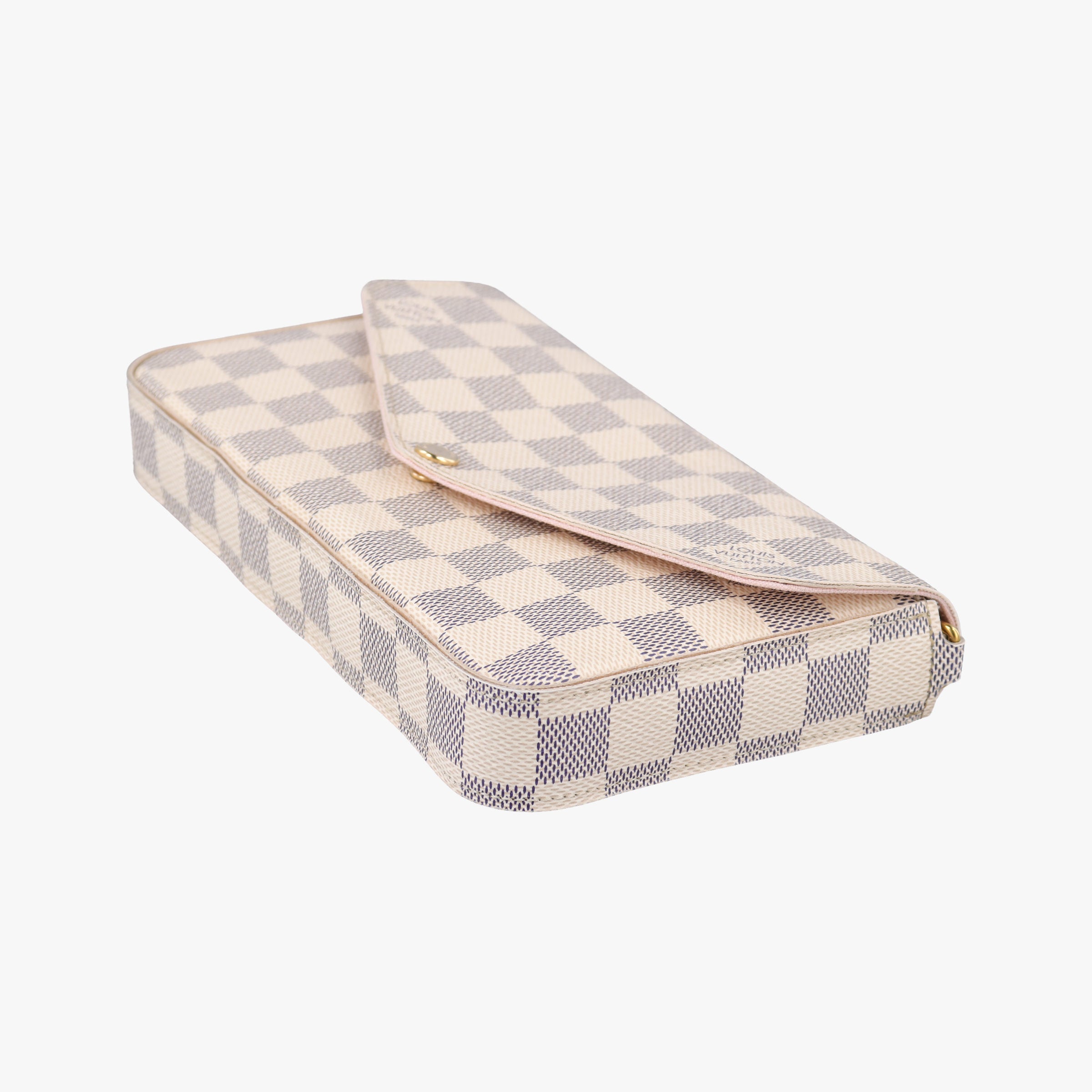 Pre-owned Louis Vuitton Pochette Felicie Azur Damier Canvas N63106 shoulderbag | stylenewstar