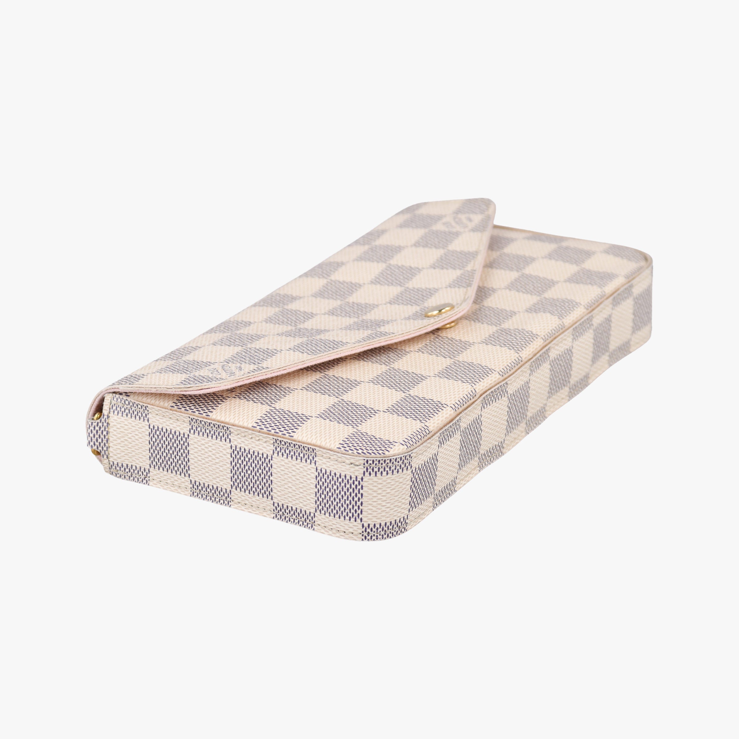 Pre-owned Louis Vuitton Pochette Felicie Azur Damier Canvas N63106 shoulderbag | stylenewstar