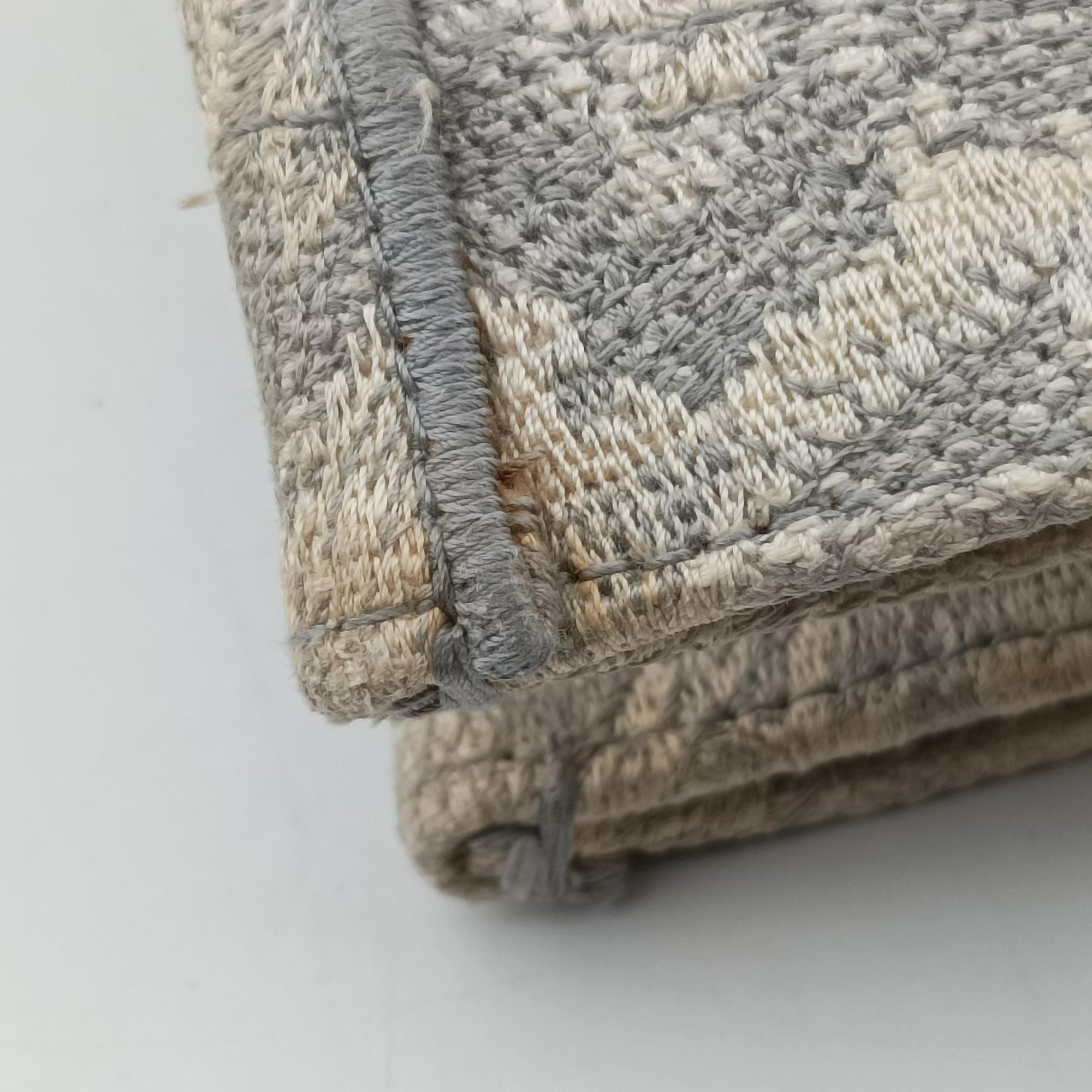 Vintage Christian Dior Toile de Jouy Grey canvas  handbag | stylenewstar