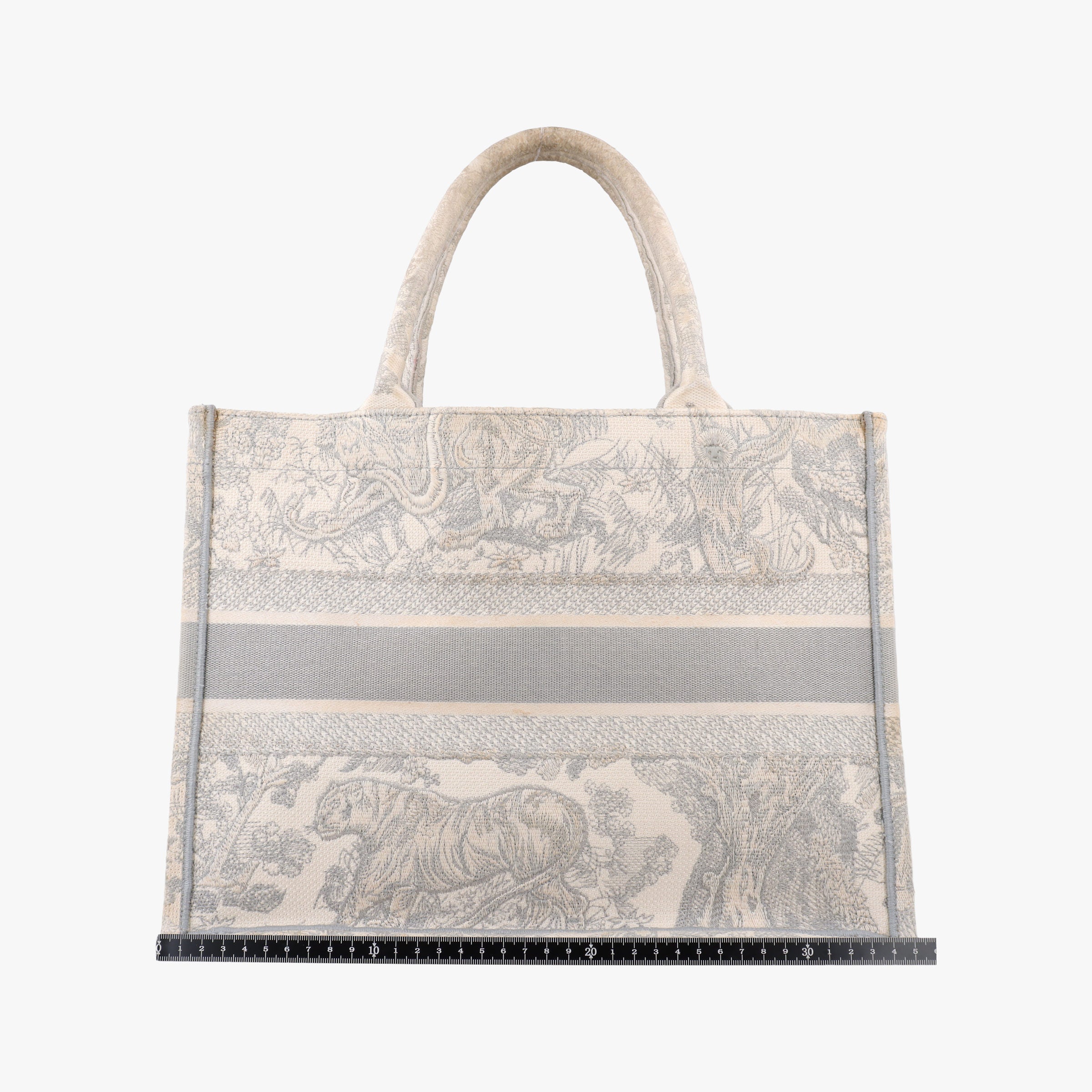 Vintage Christian Dior Toile de Jouy Grey canvas  handbag | stylenewstar