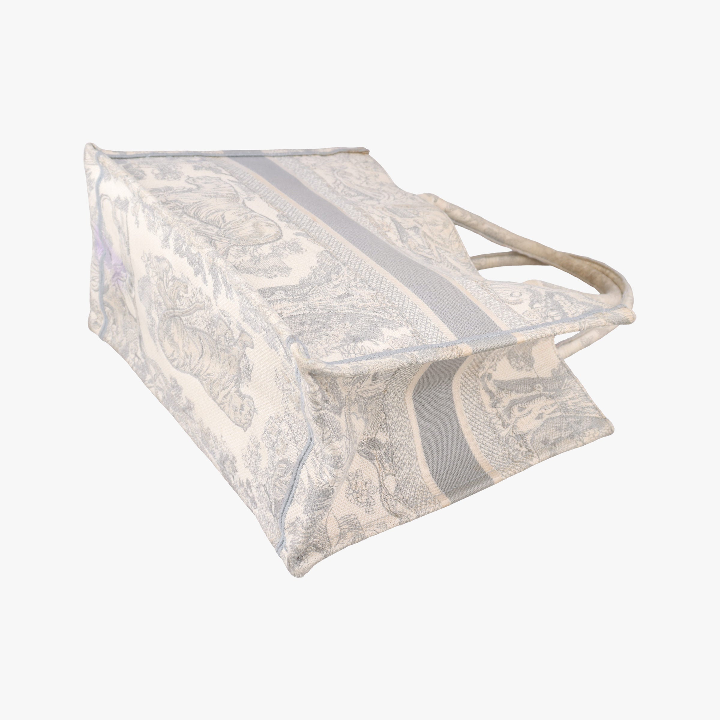 Vintage Christian Dior Toile de Jouy Grey canvas  handbag | stylenewstar