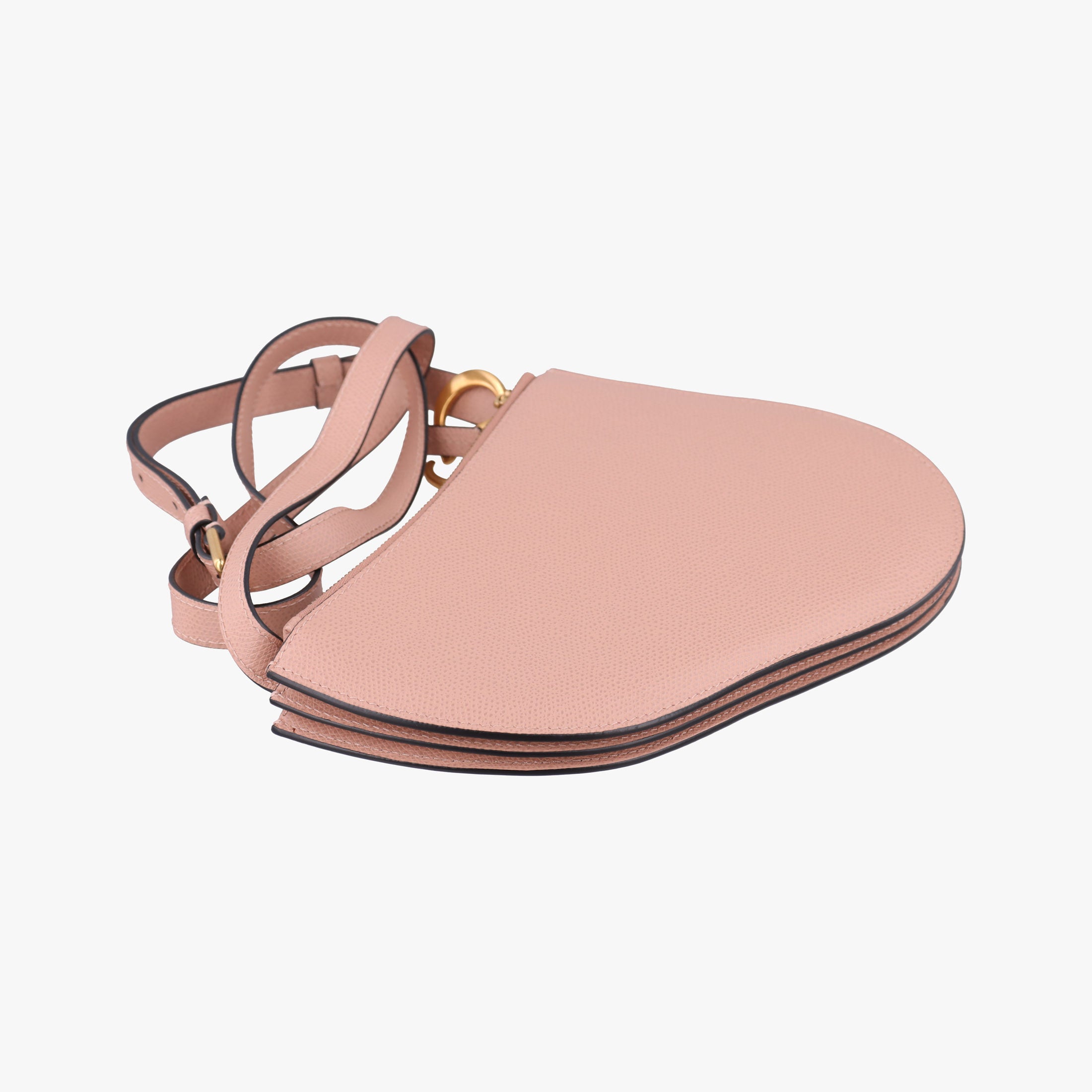 Pre-owned Christian Dior Saddle Pink Leather  shoulderbag | stylenewstar