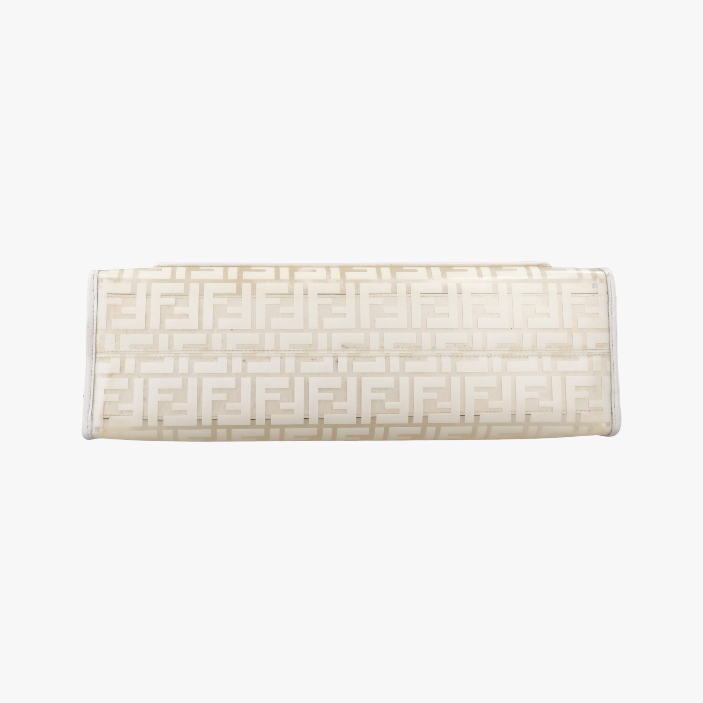 Secondhand Fendi Runaway Shopper White PVC coated canvas 8BH360 shoulderbag | stylenewstar