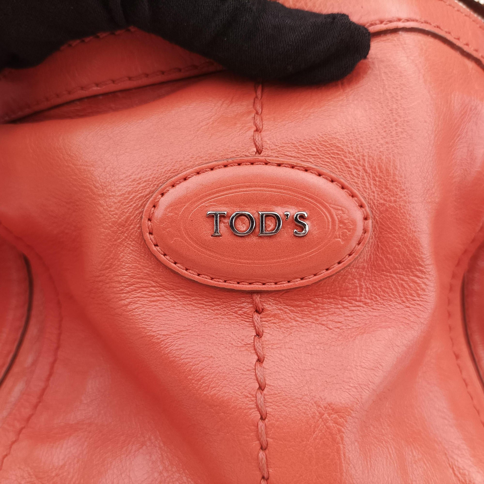 Pre-owned TODS G-LINE Orange Leather  shoulderbag | stylenewstar