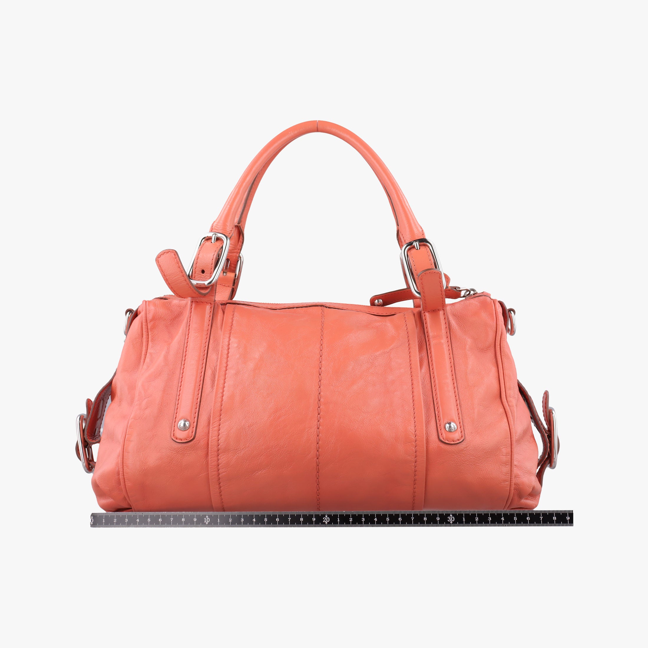 Pre-owned TODS G-LINE Orange Leather  shoulderbag | stylenewstar