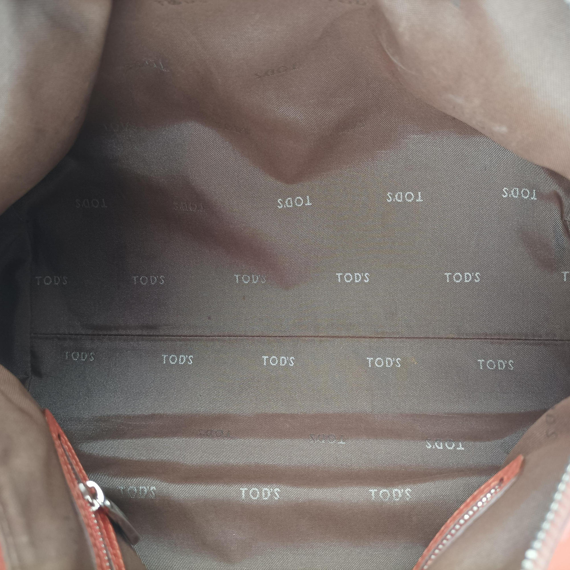 Pre-owned TODS G-LINE Orange Leather  shoulderbag | stylenewstar