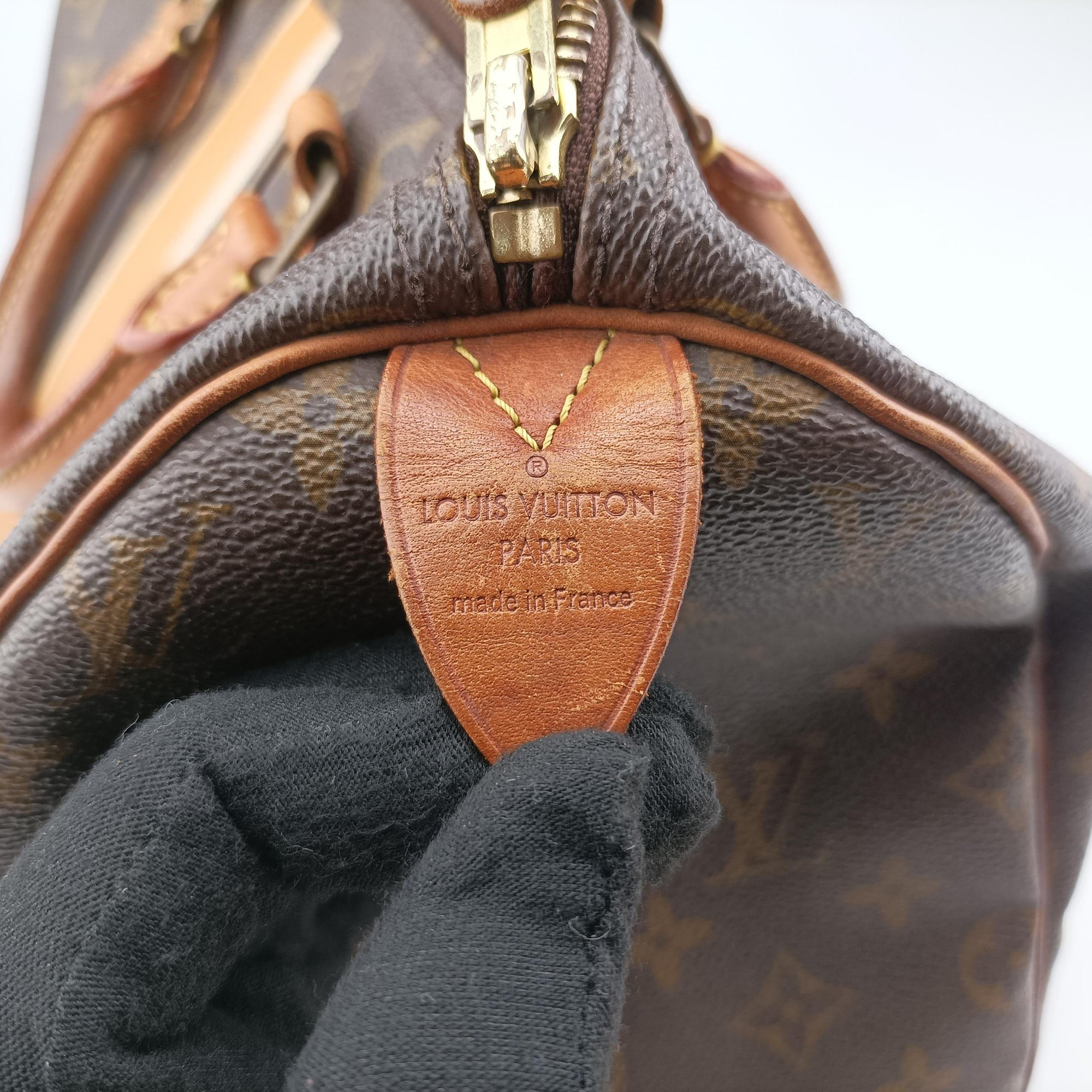 Pre-owned Louis Vuitton Speedy 30 brown×multi Monogram Canvas M41526 handbag | stylenewstar
