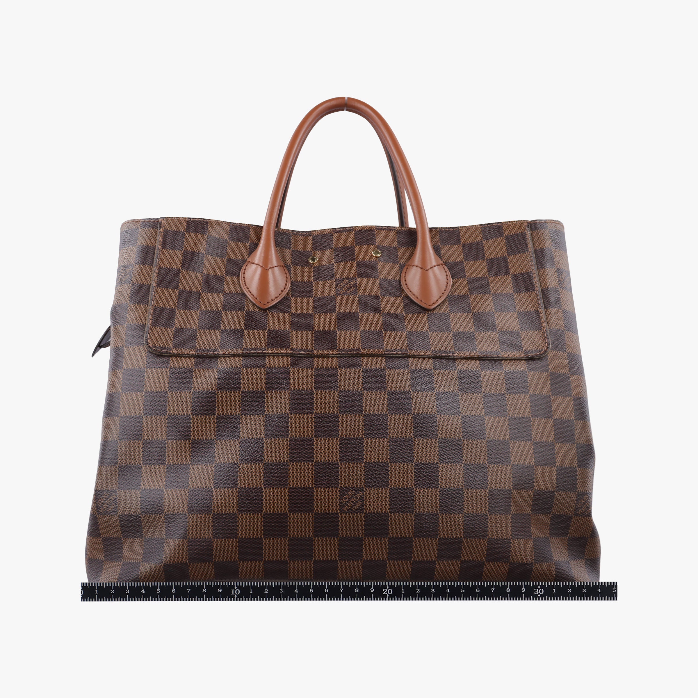 Pre-owned Louis Vuitton Ascot EBENE Damier canvas N41273 handbag | stylenewstar