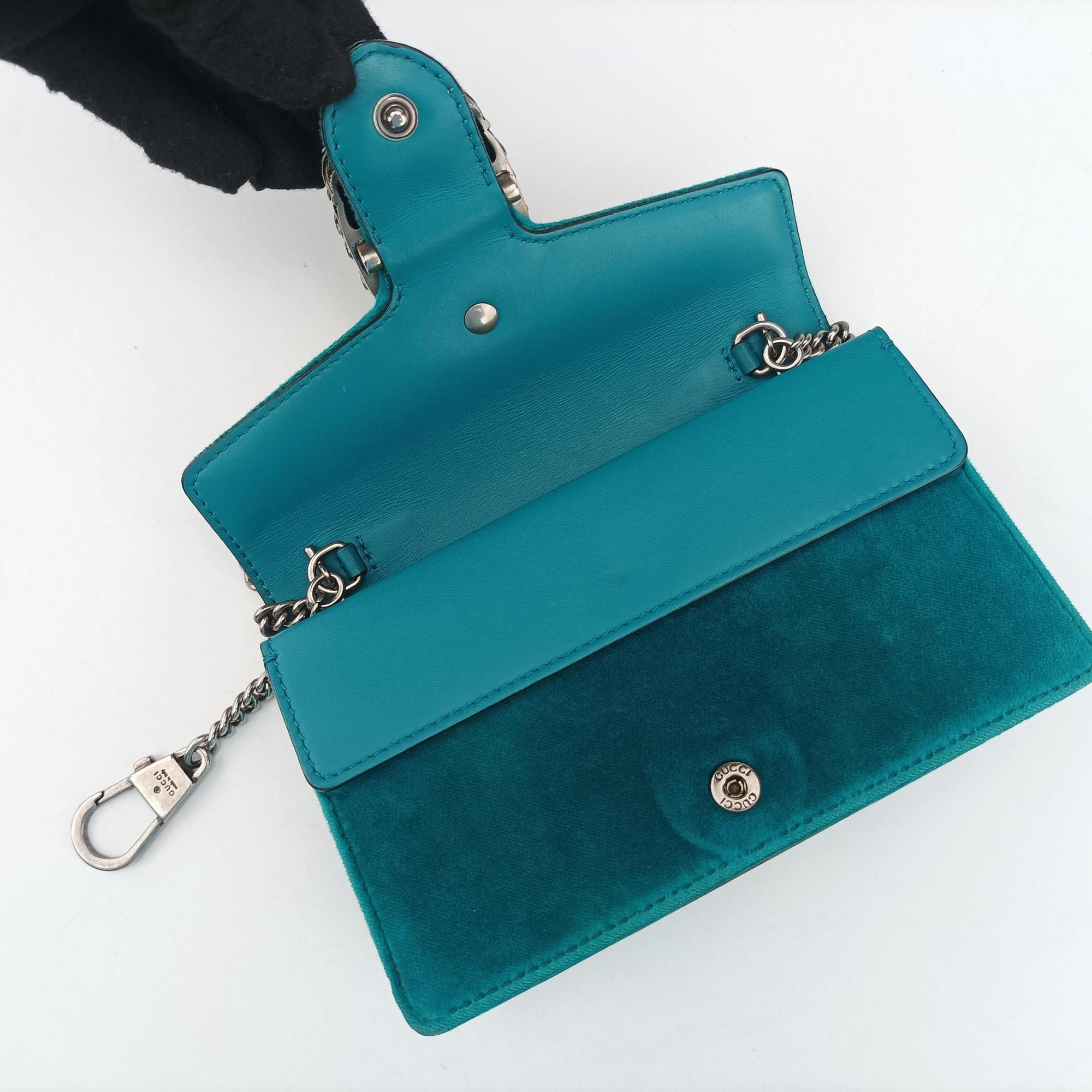 Vintage Gucci Dionysus Blue velour 476432 shoulderbag | stylenewstar