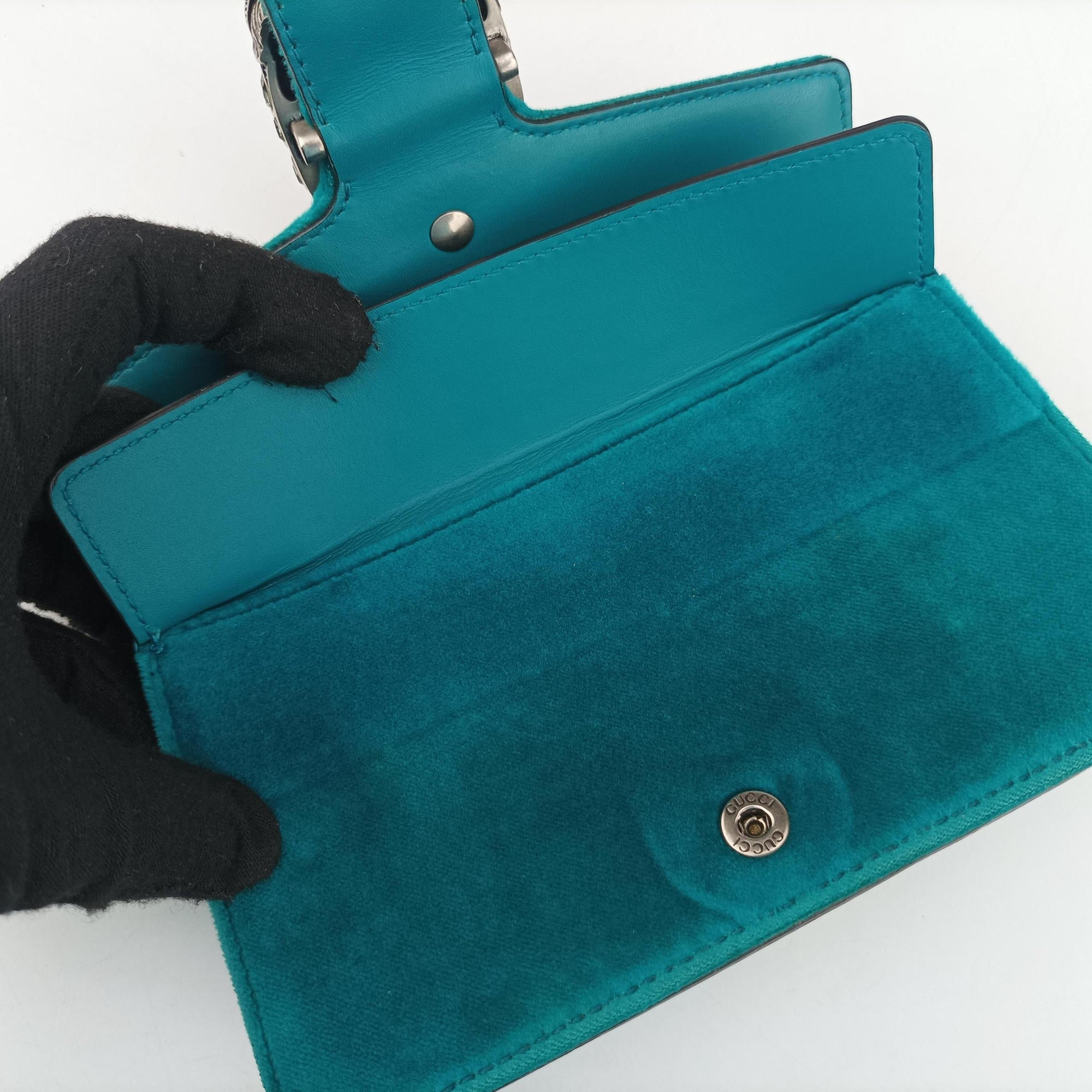 Vintage Gucci Dionysus Blue velour 476432 shoulderbag | stylenewstar
