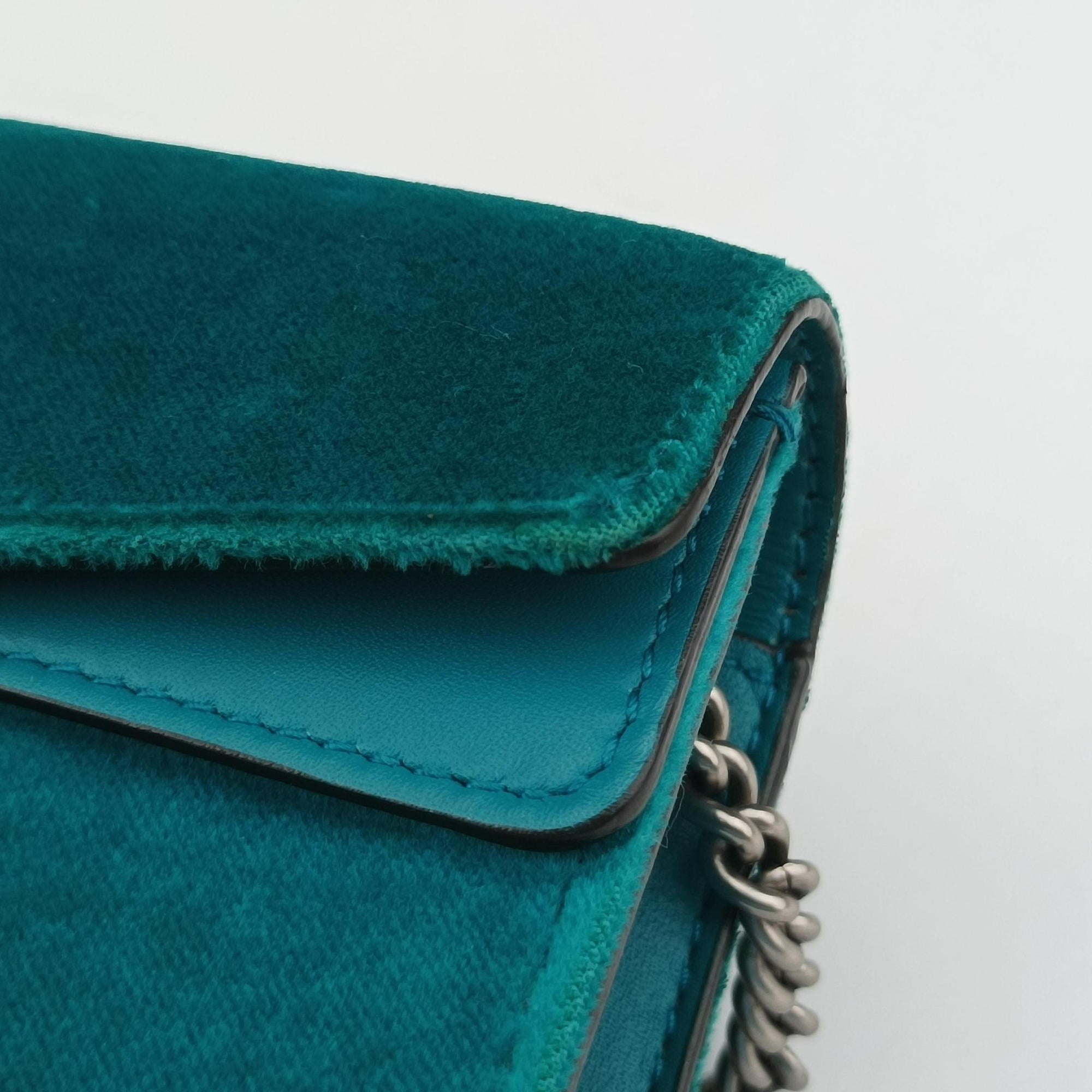 Vintage Gucci Dionysus Blue velour 476432 shoulderbag | stylenewstar