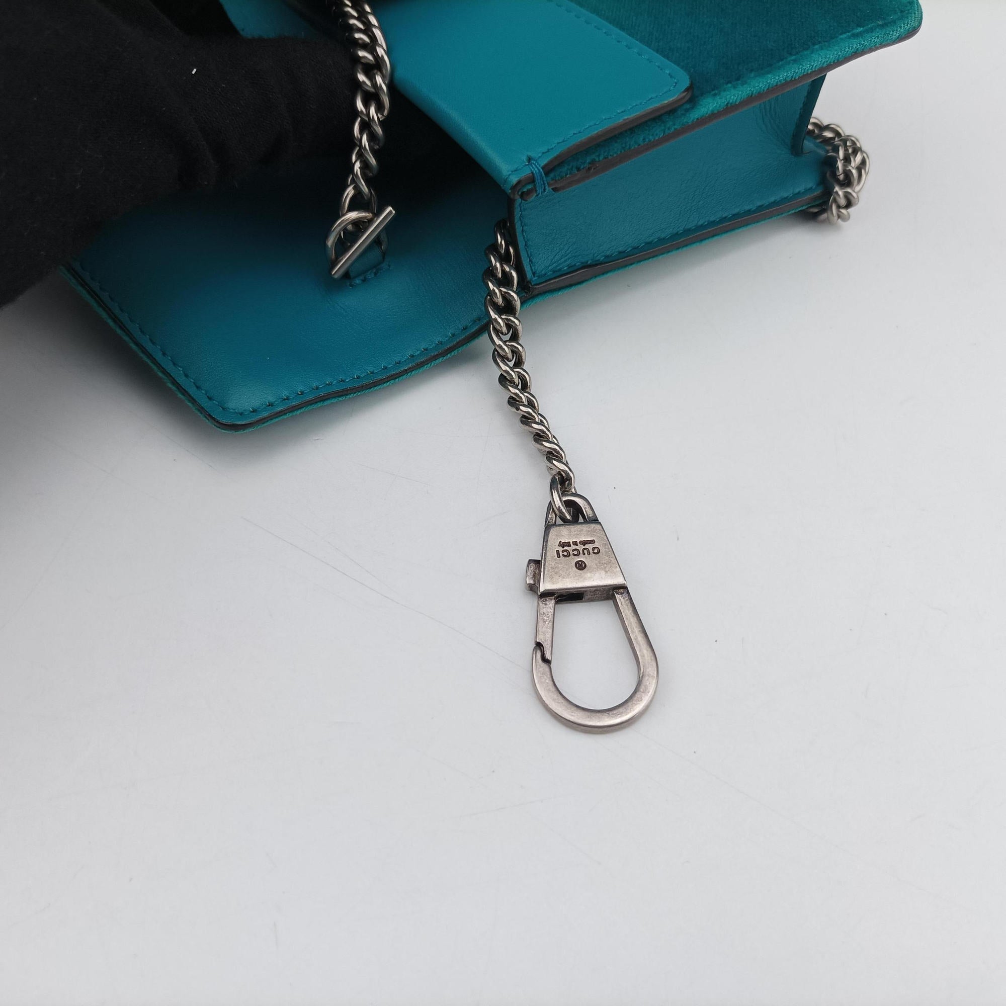 Vintage Gucci Dionysus Blue velour 476432 shoulderbag | stylenewstar